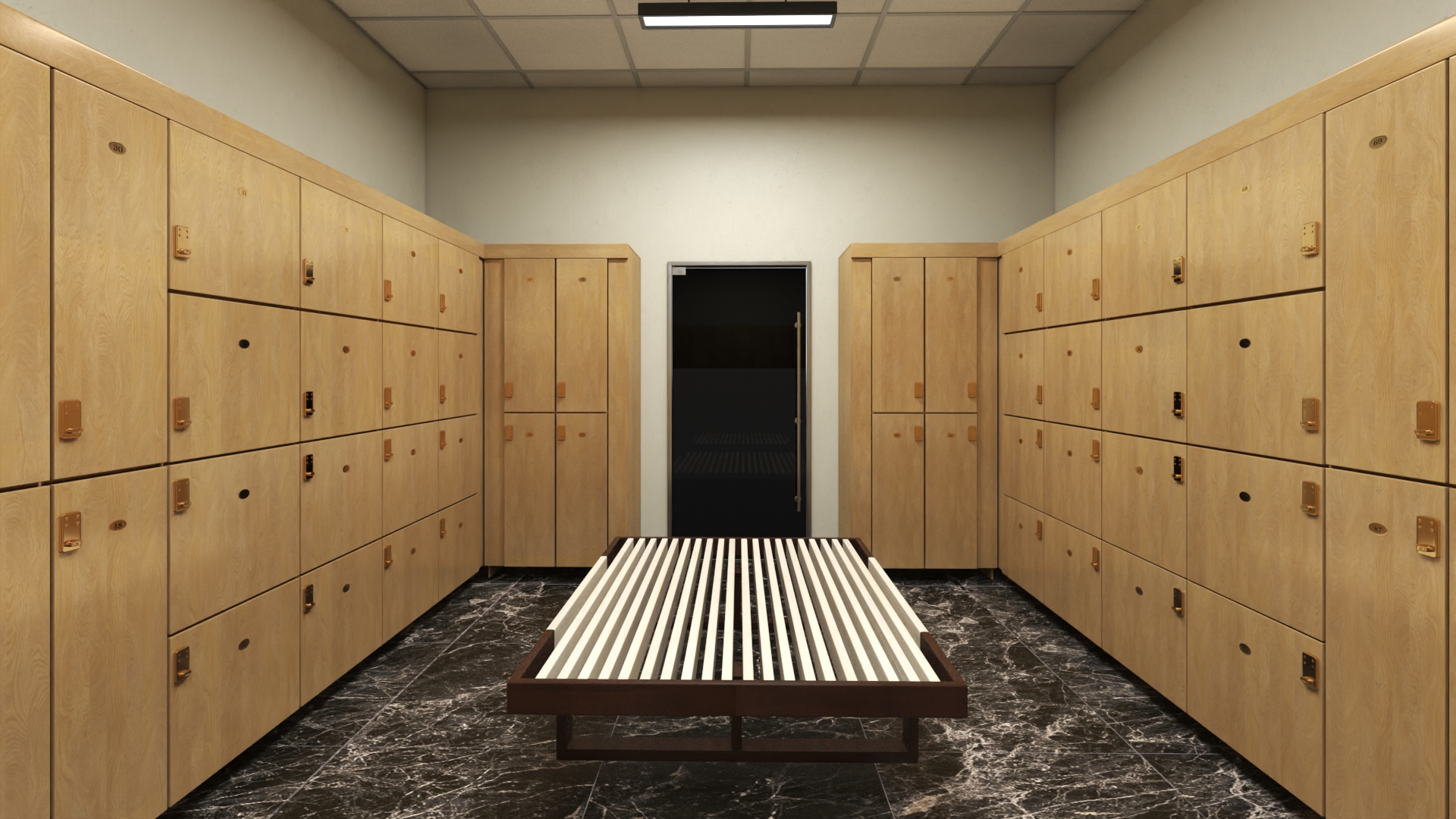 3D model Locker Room Interior