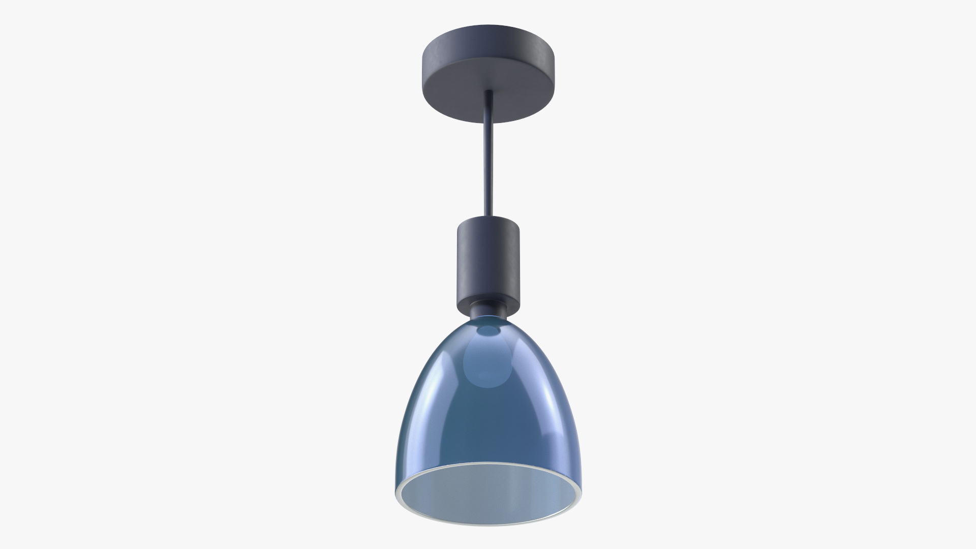 3D Blue Ceiling Light model