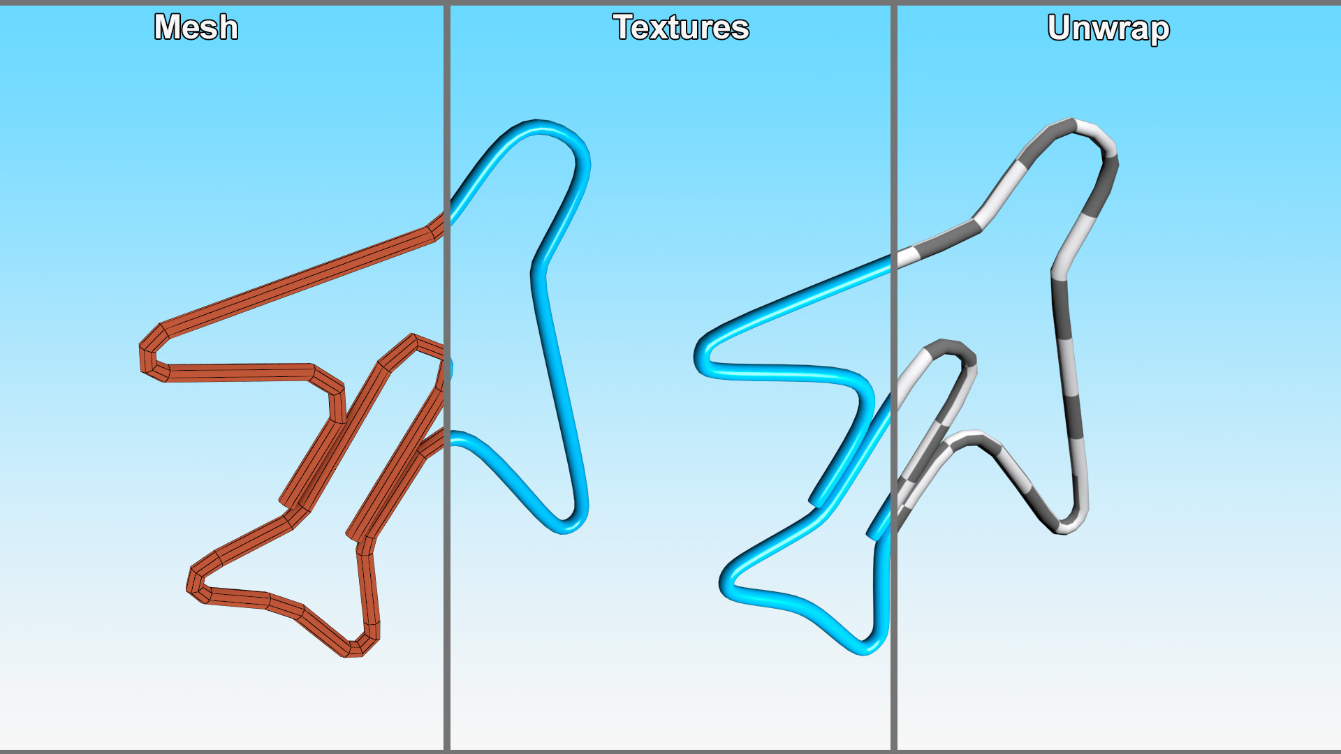 3D Plane Shaped Paper Clip model