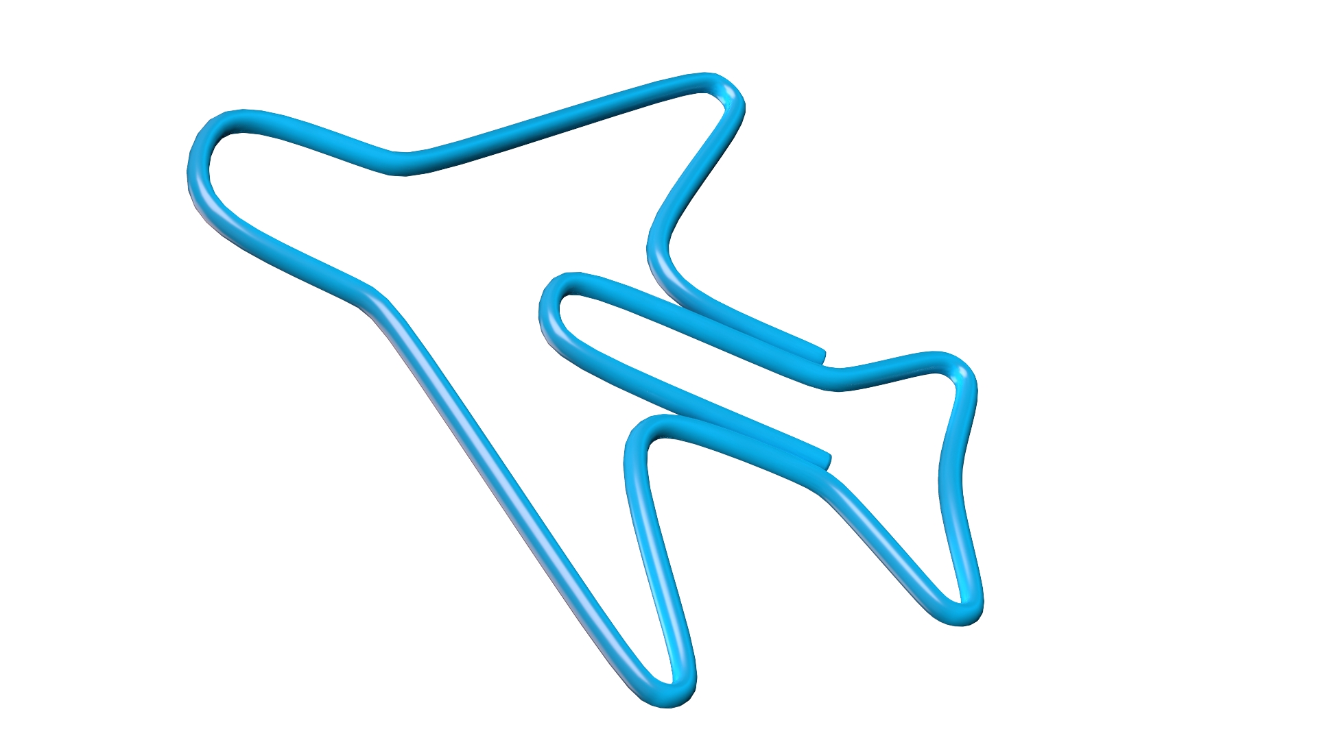 3D Plane Shaped Paper Clip model