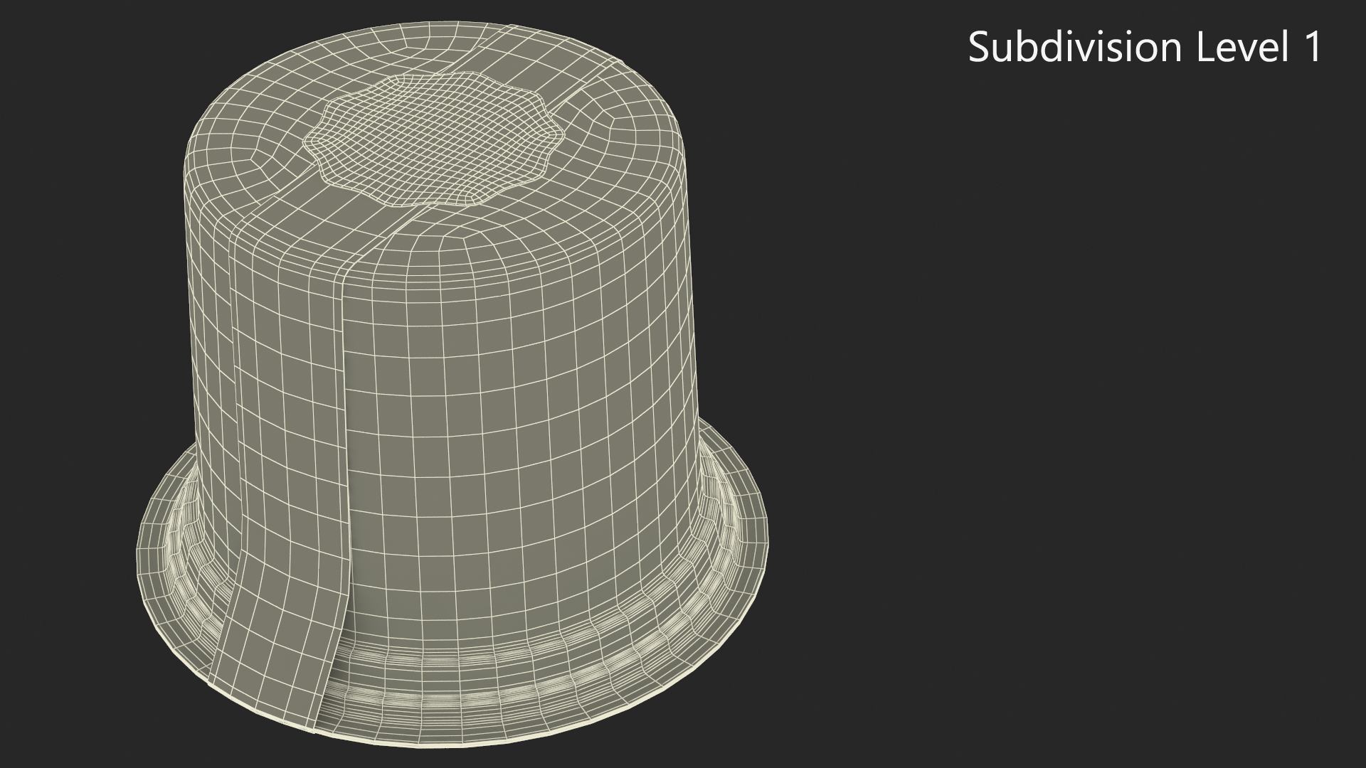Plastic Container for Piece of Cake Round Black 3D