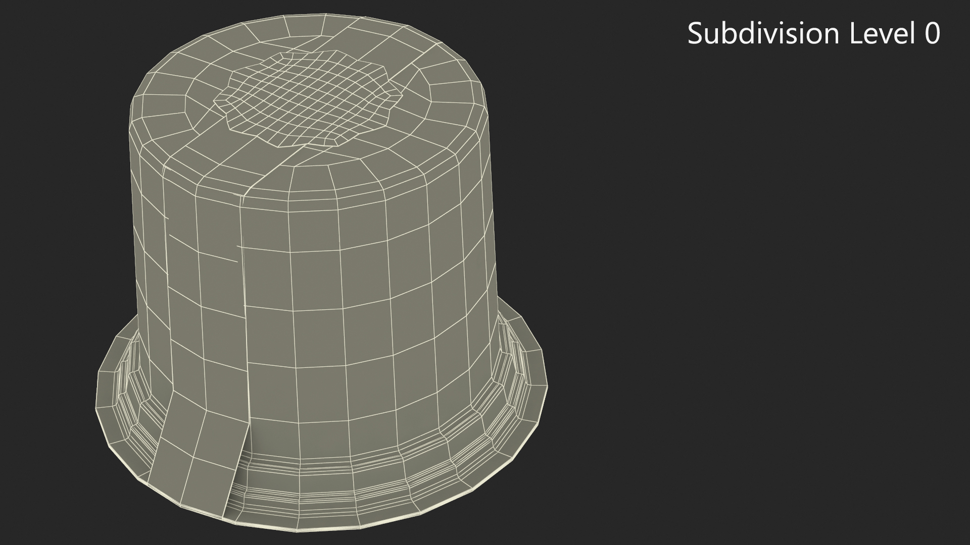 Plastic Container for Piece of Cake Round Black 3D