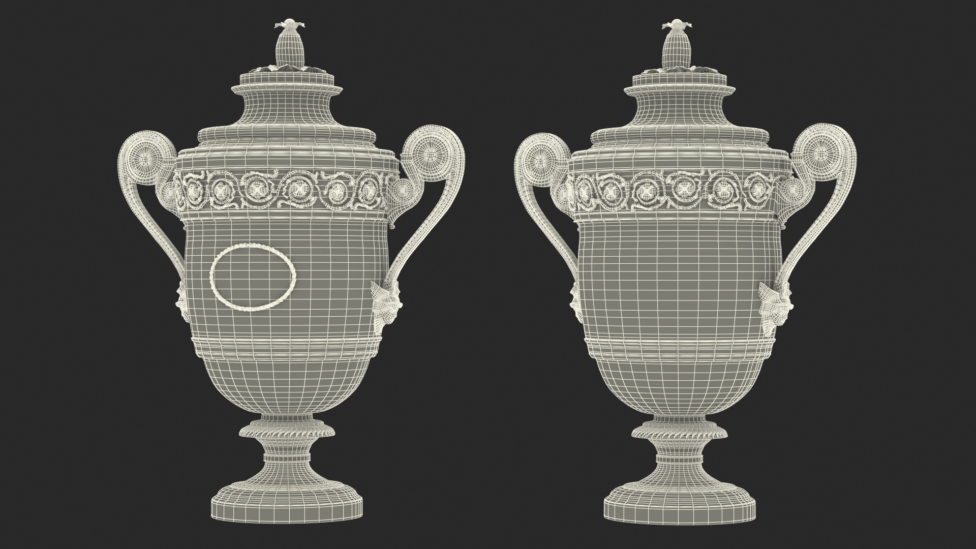 3D Wimbledon Cups Men model