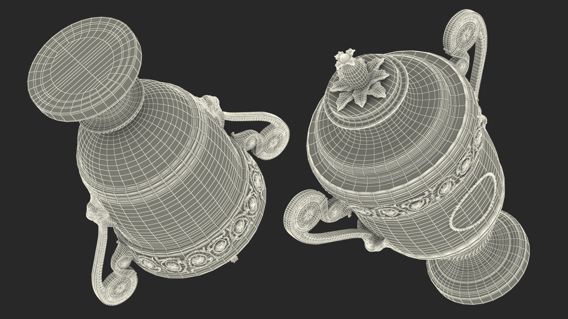 3D Wimbledon Cups Men model