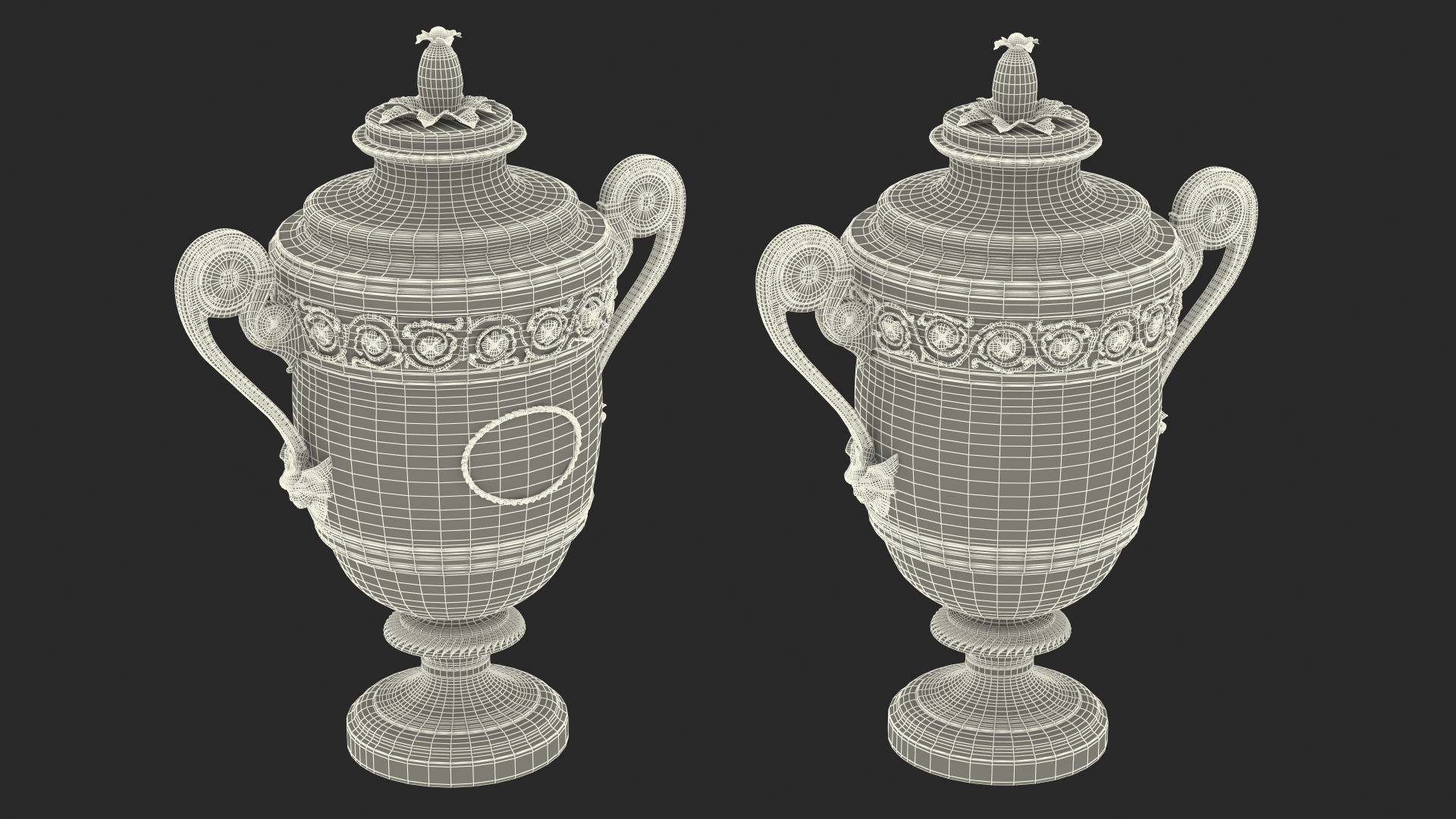 3D Wimbledon Cups Men model
