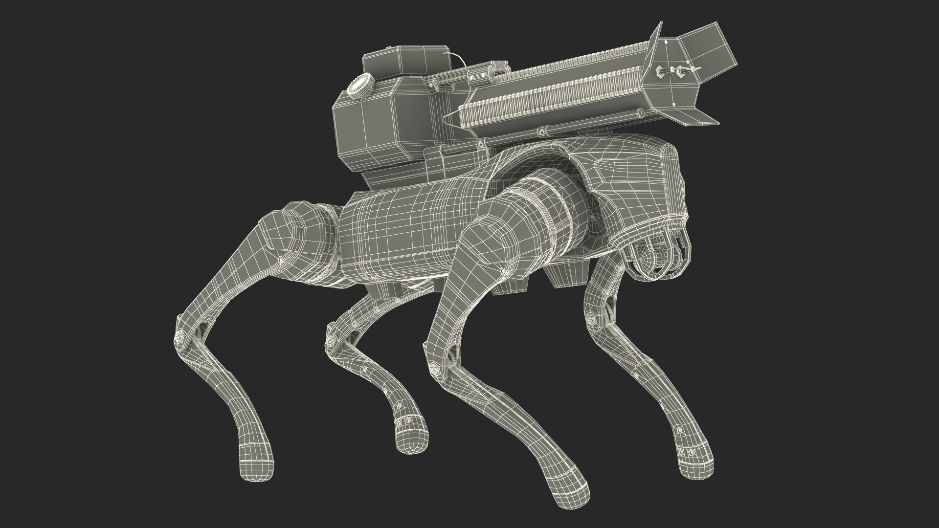 3D model Thermonator Robot Dog in Stand Pose