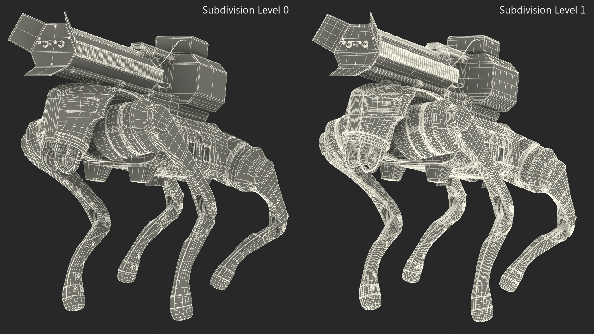 3D model Thermonator Robot Dog in Stand Pose