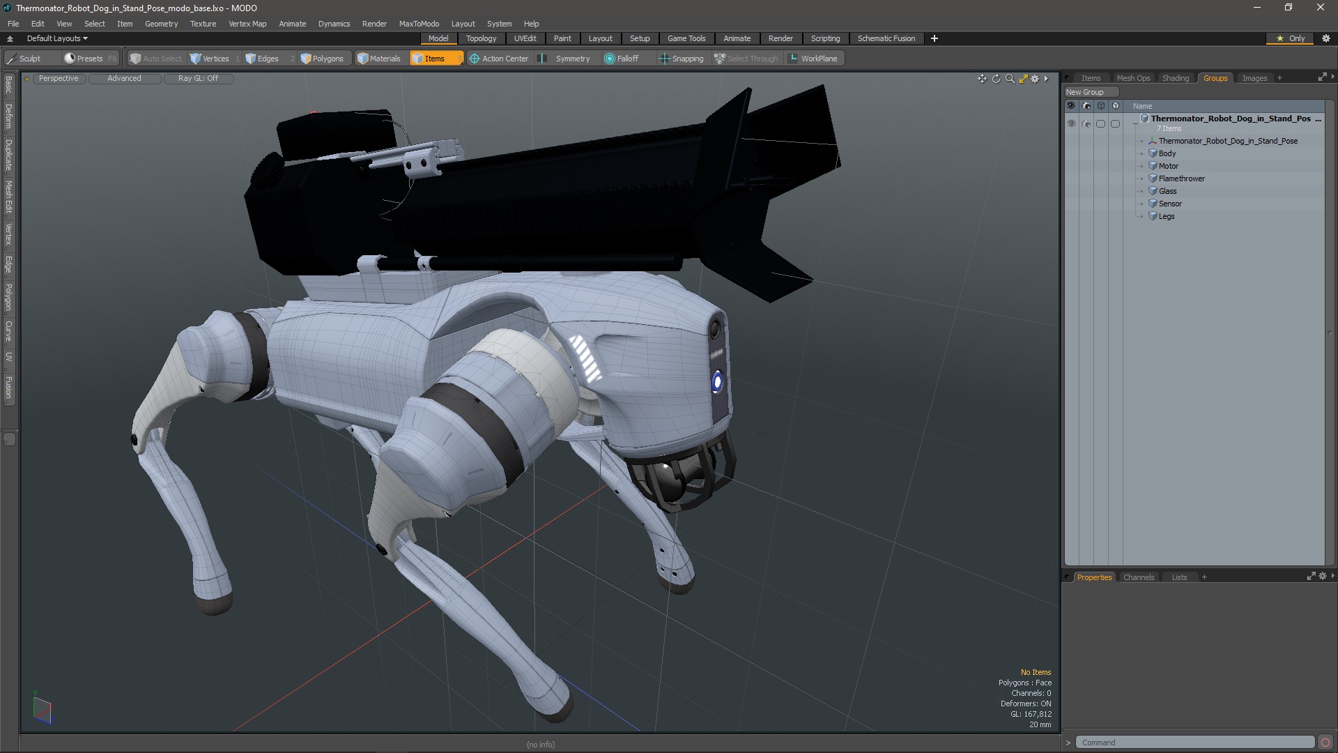 3D model Thermonator Robot Dog in Stand Pose