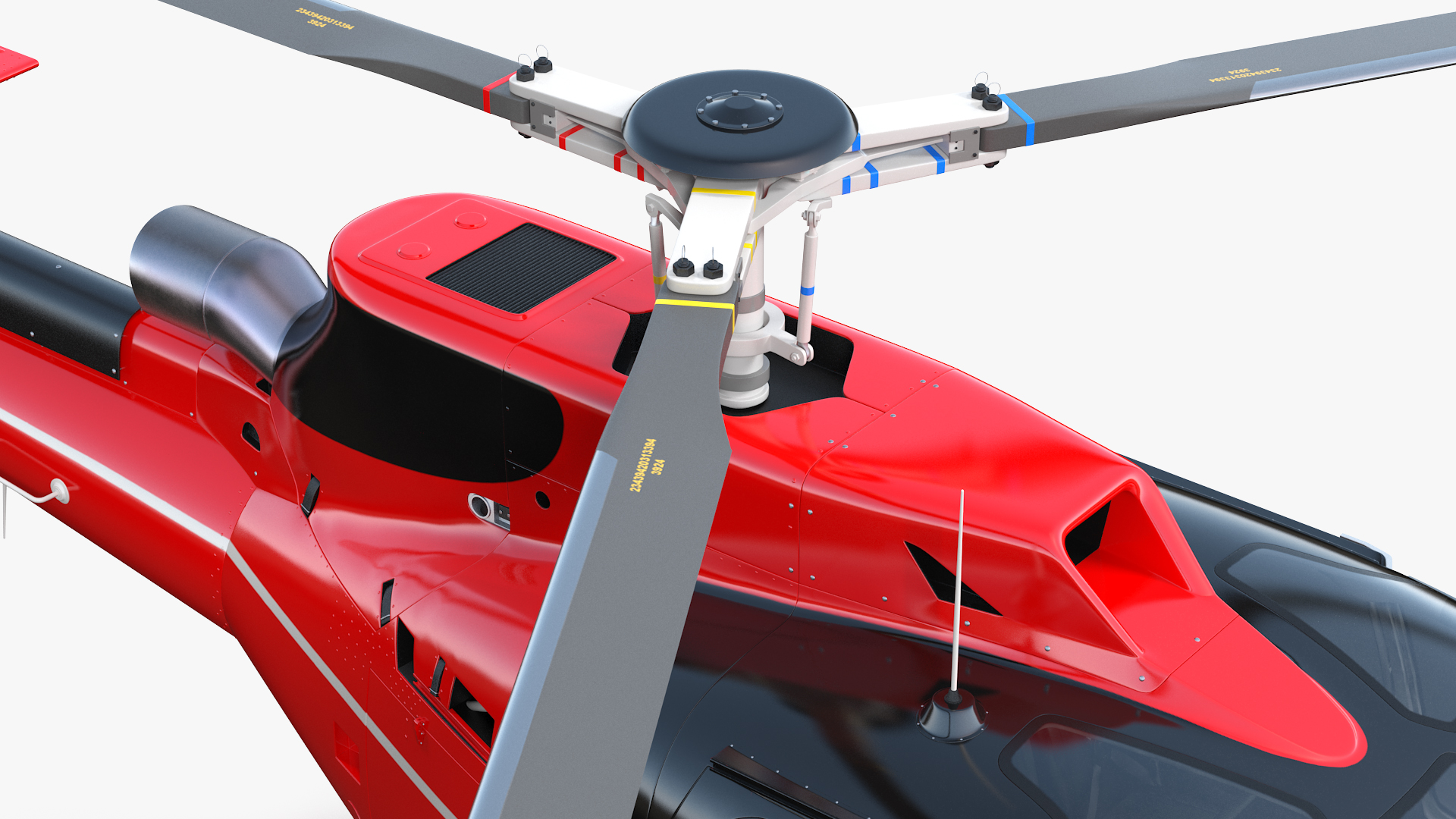 3D Civil Helicopter Airbus H130 model