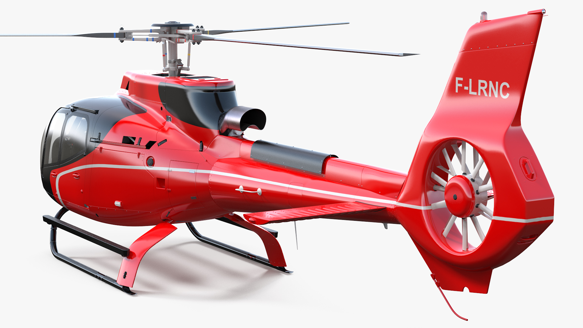3D Civil Helicopter Airbus H130 model