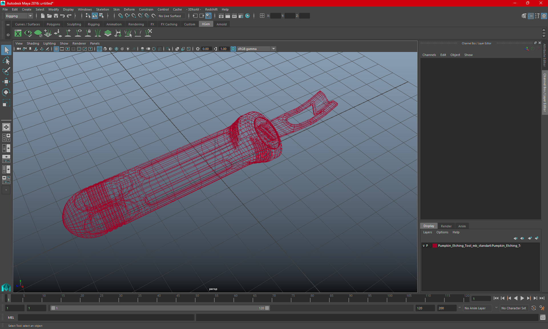3D model Pumpkin Etching Tool