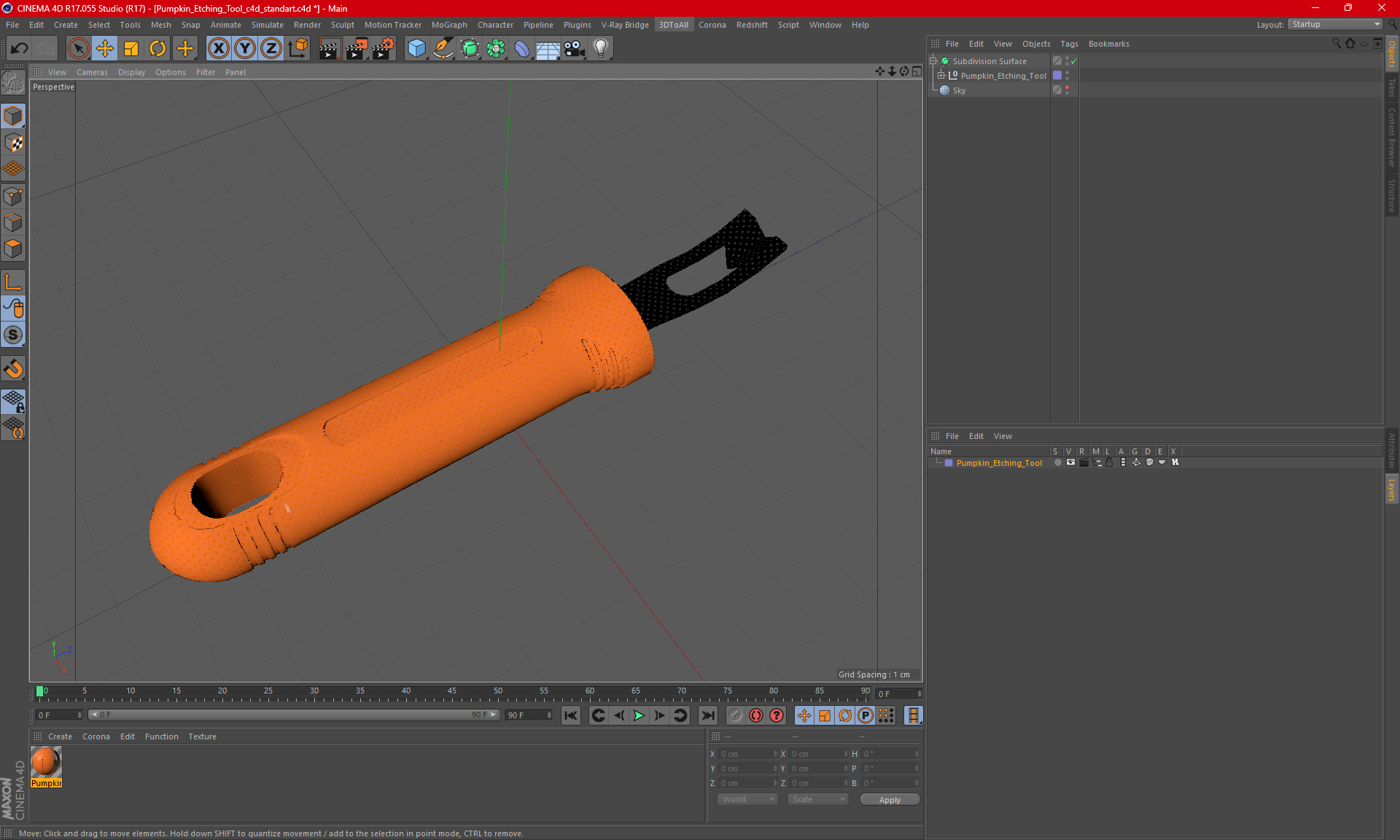 3D model Pumpkin Etching Tool