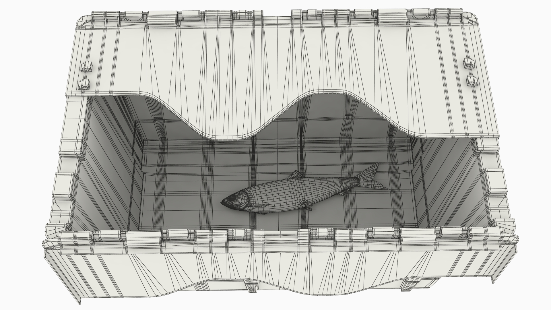 Plastic Fish Crate with Atlantic Herring - view 10