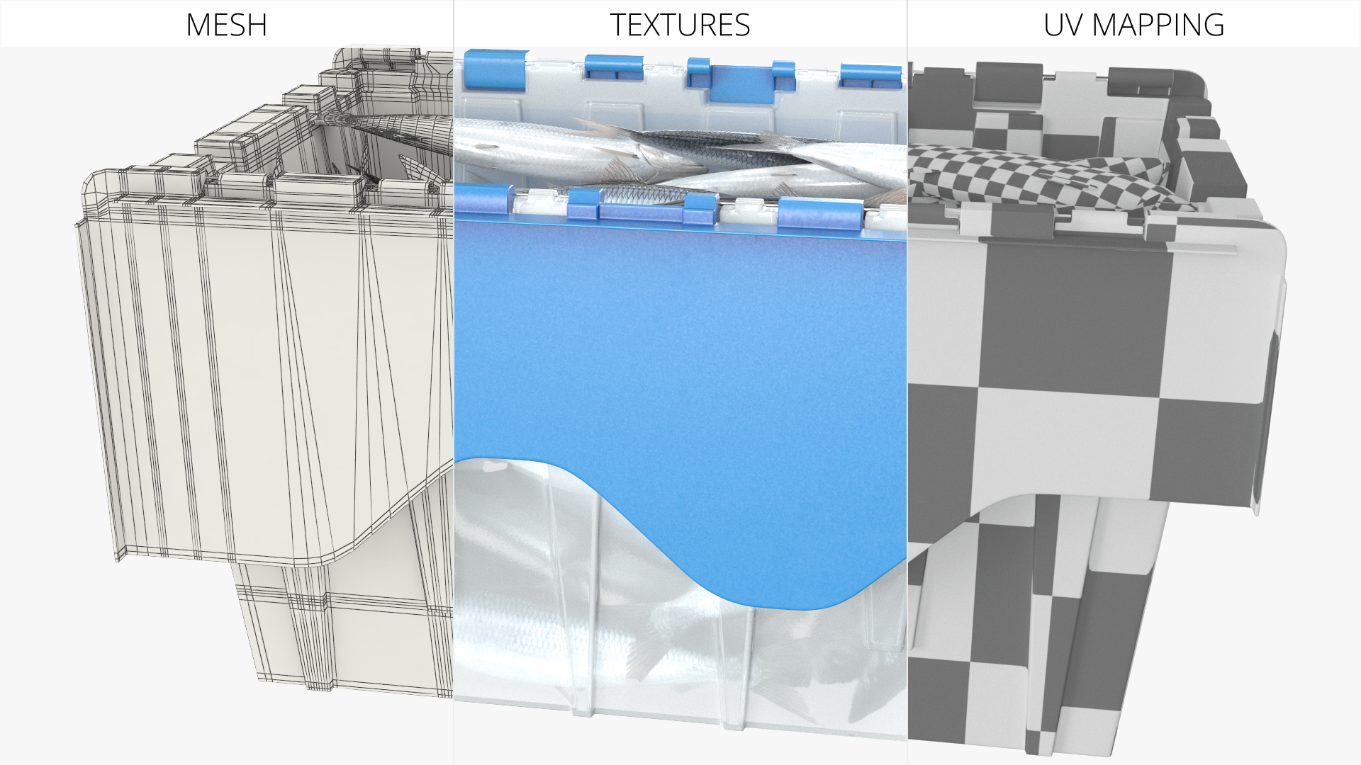 Plastic Fish Crate with Atlantic Herring - view 6