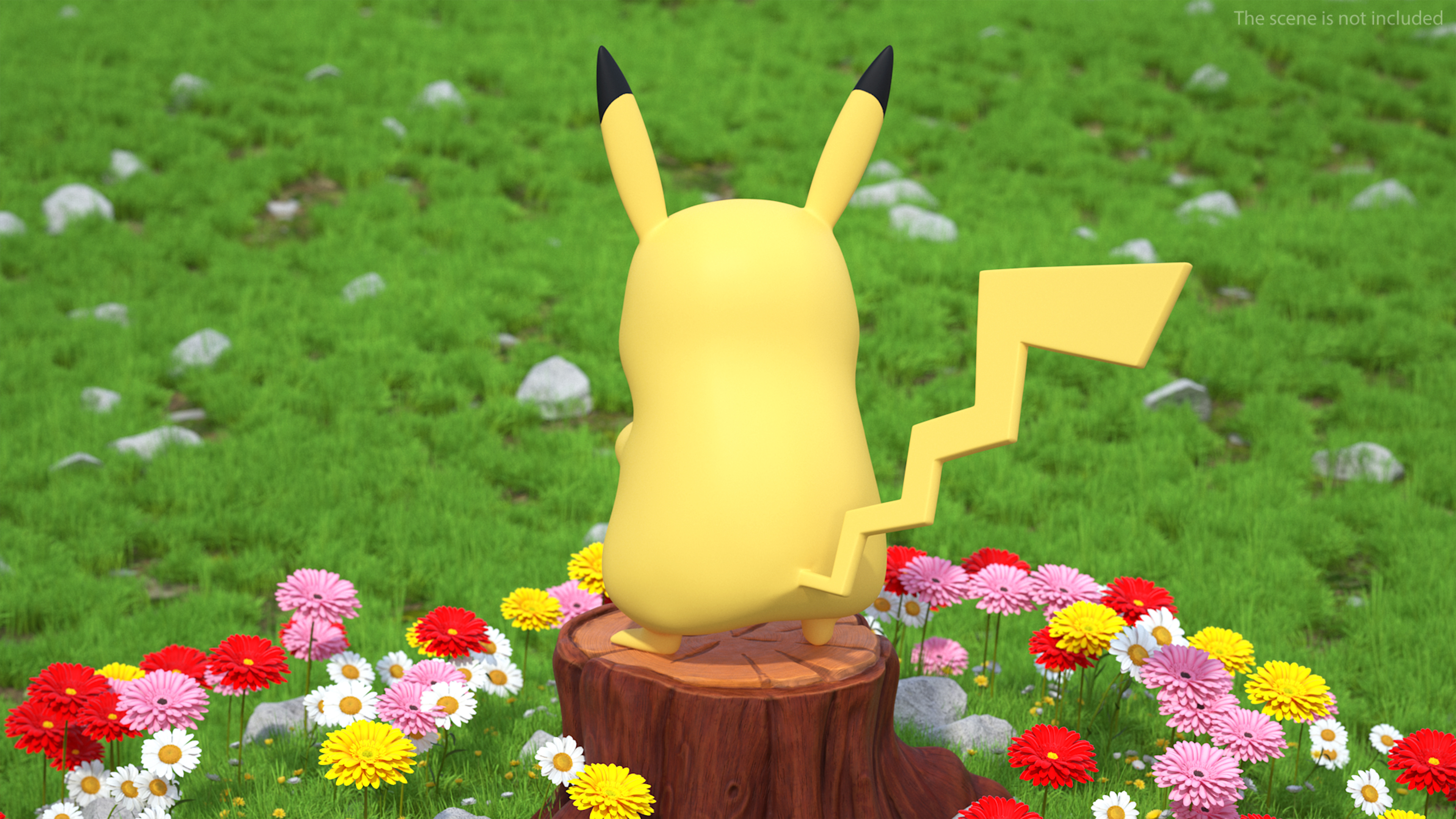 Anime Character Pikachu Angry 3D model