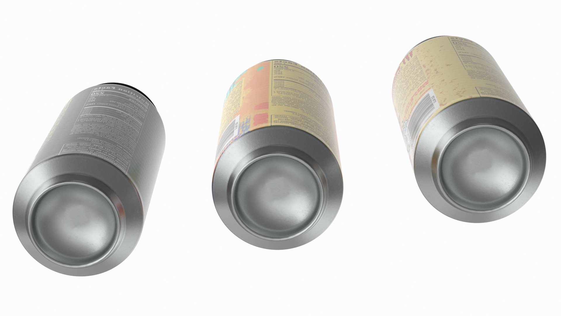 3D model Monster Energy Drinks Set