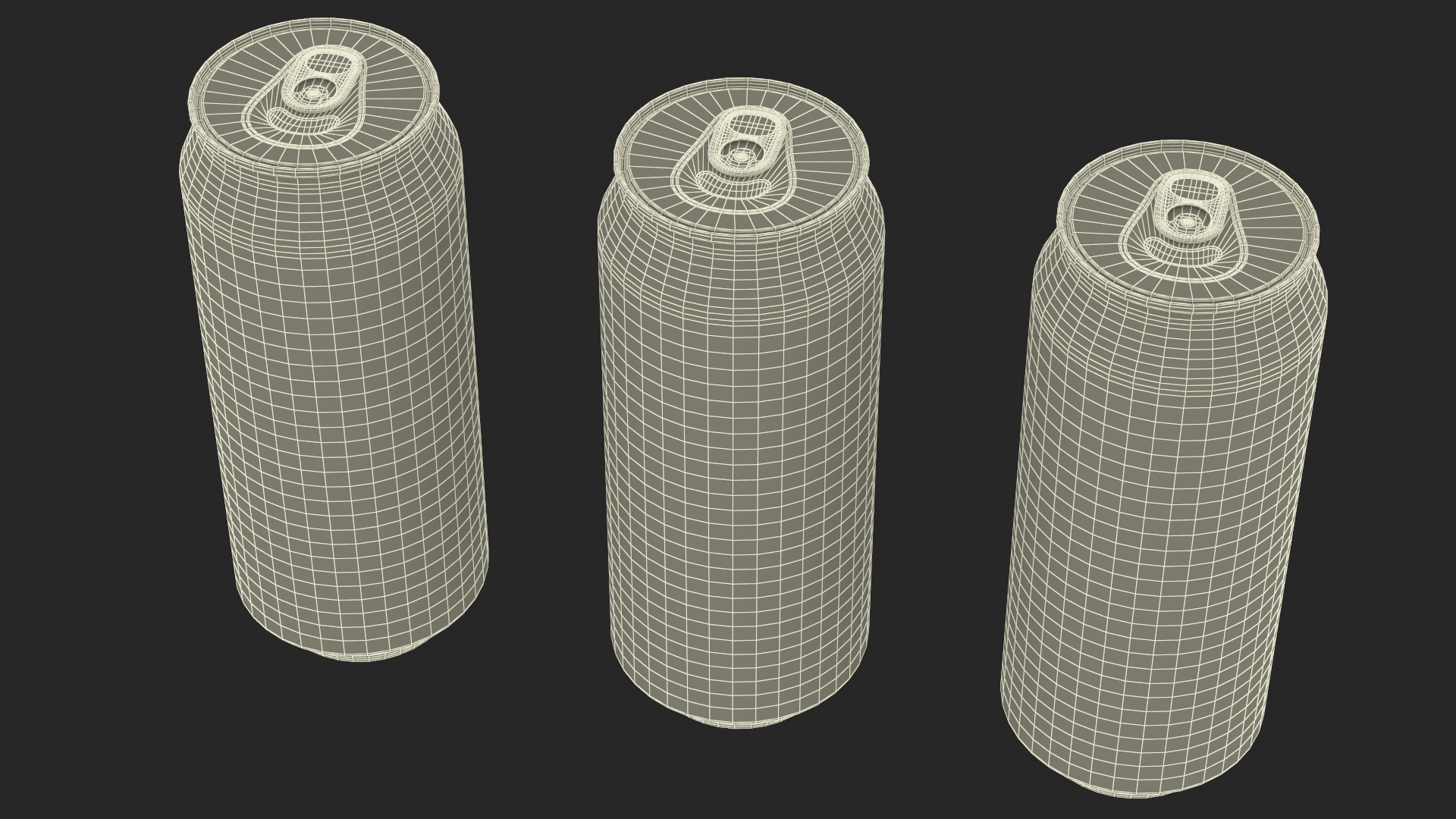 3D model Monster Energy Drinks Set