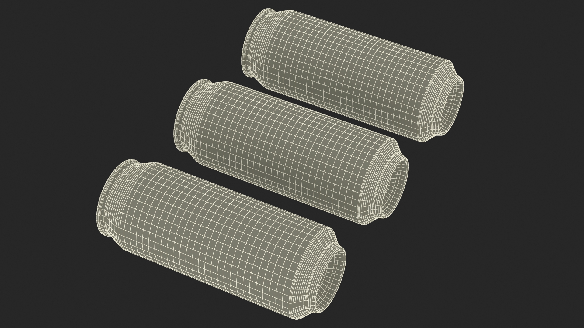 3D model Monster Energy Drinks Set