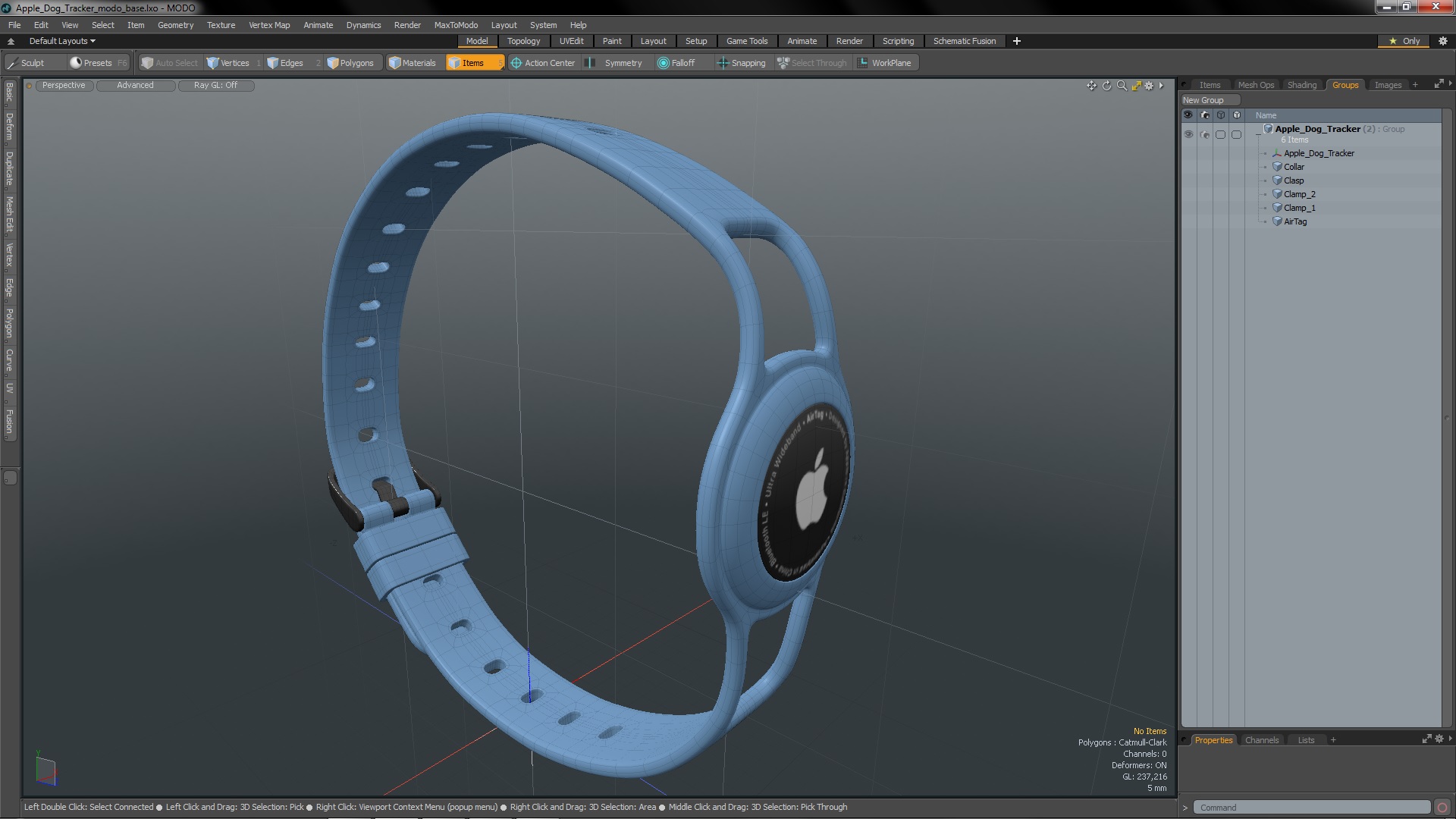 Apple dog tracker 3D