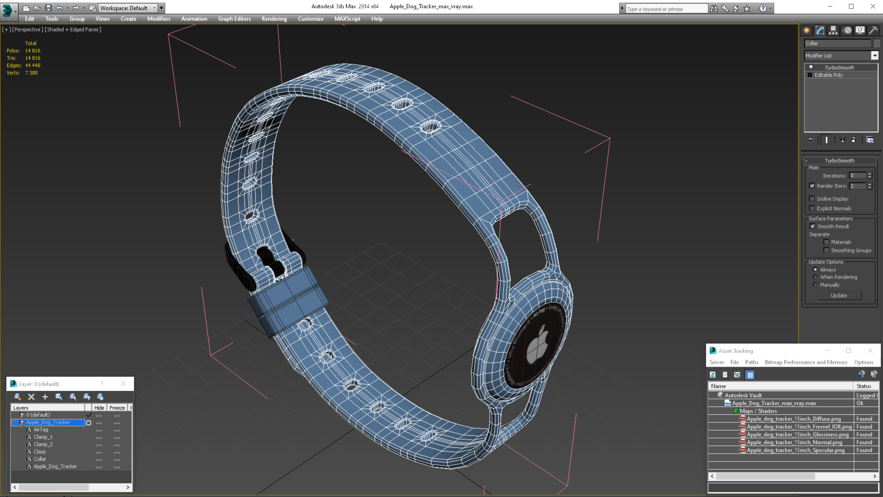 Apple dog tracker 3D