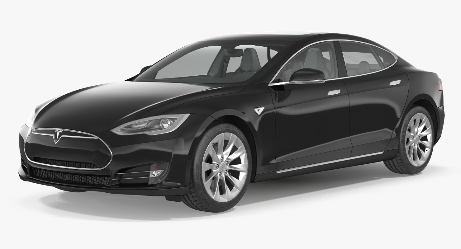 Tesla Model S 60D 2015 Rigged 3D model