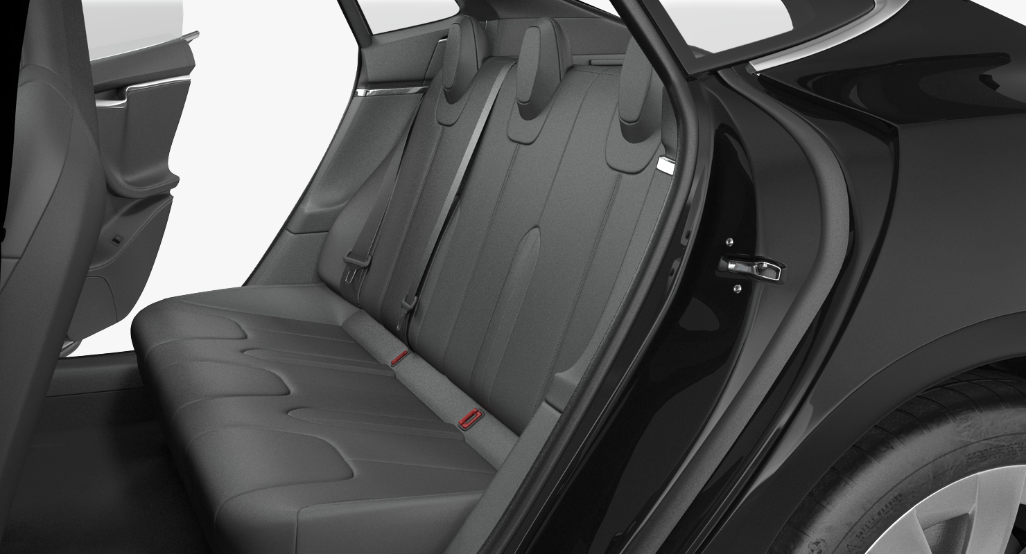 Tesla Model S 60D 2015 Rigged 3D model