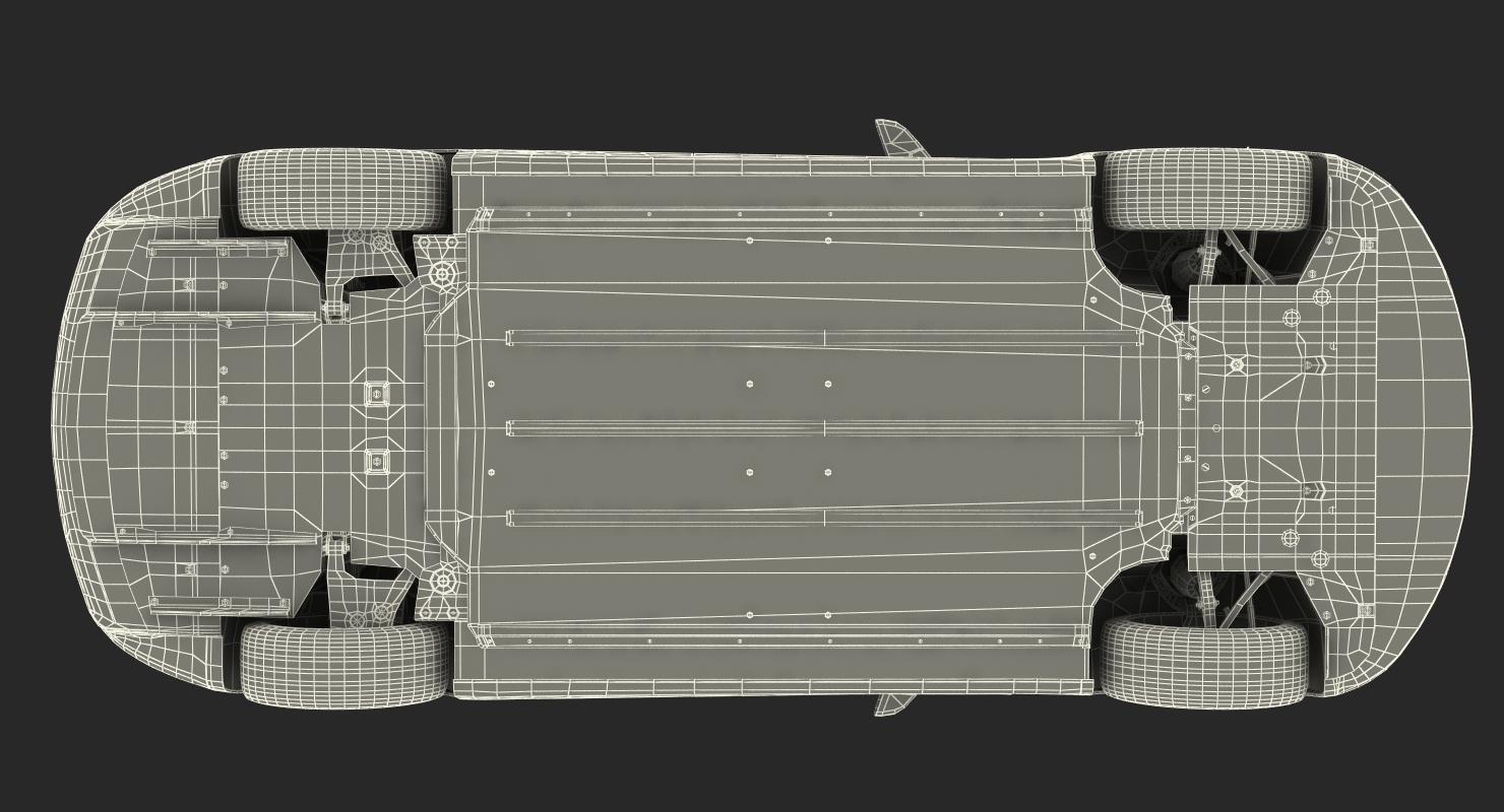 Tesla Model S 60D 2015 Rigged 3D model