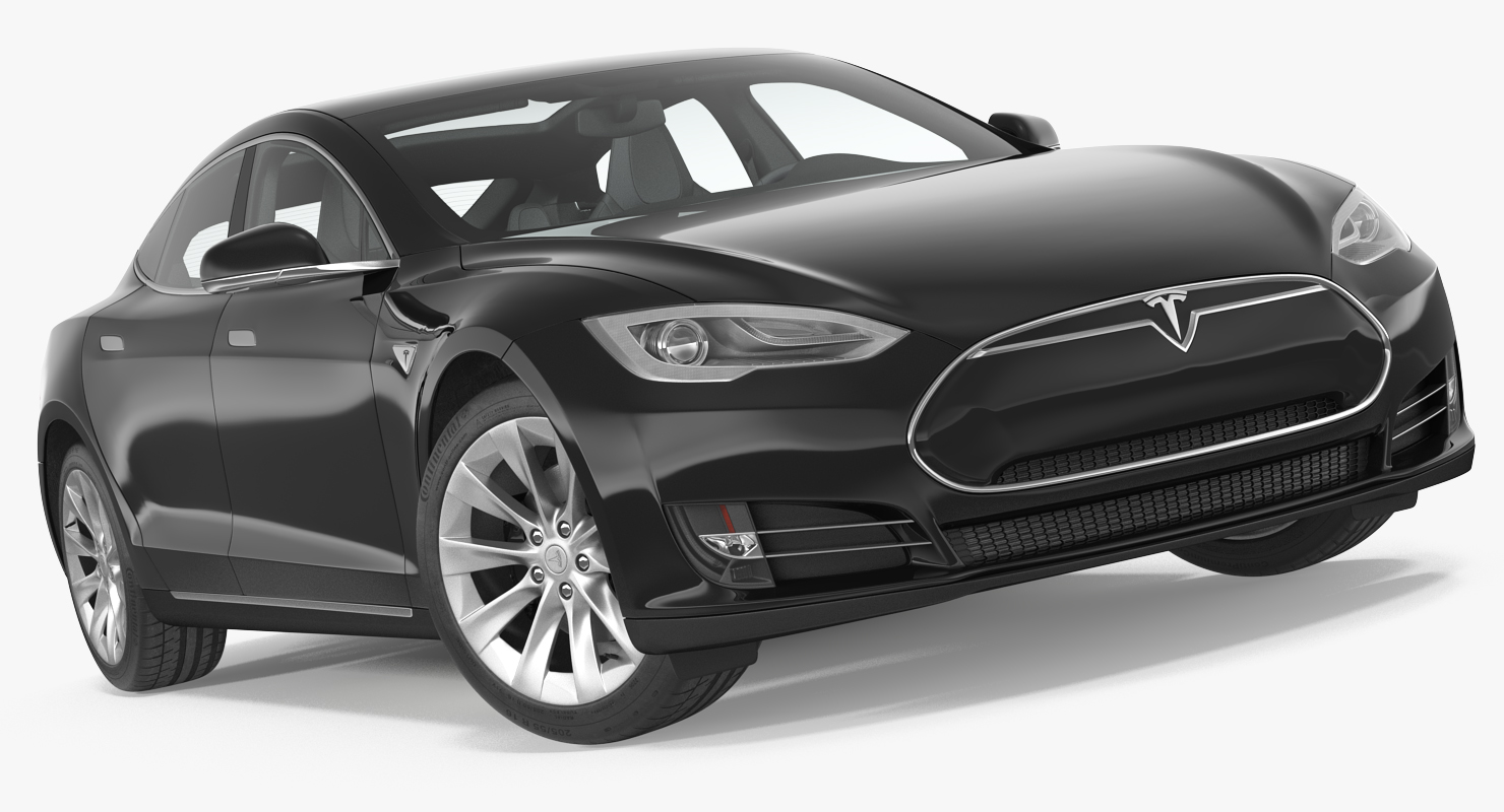 Tesla Model S 60D 2015 Rigged 3D model