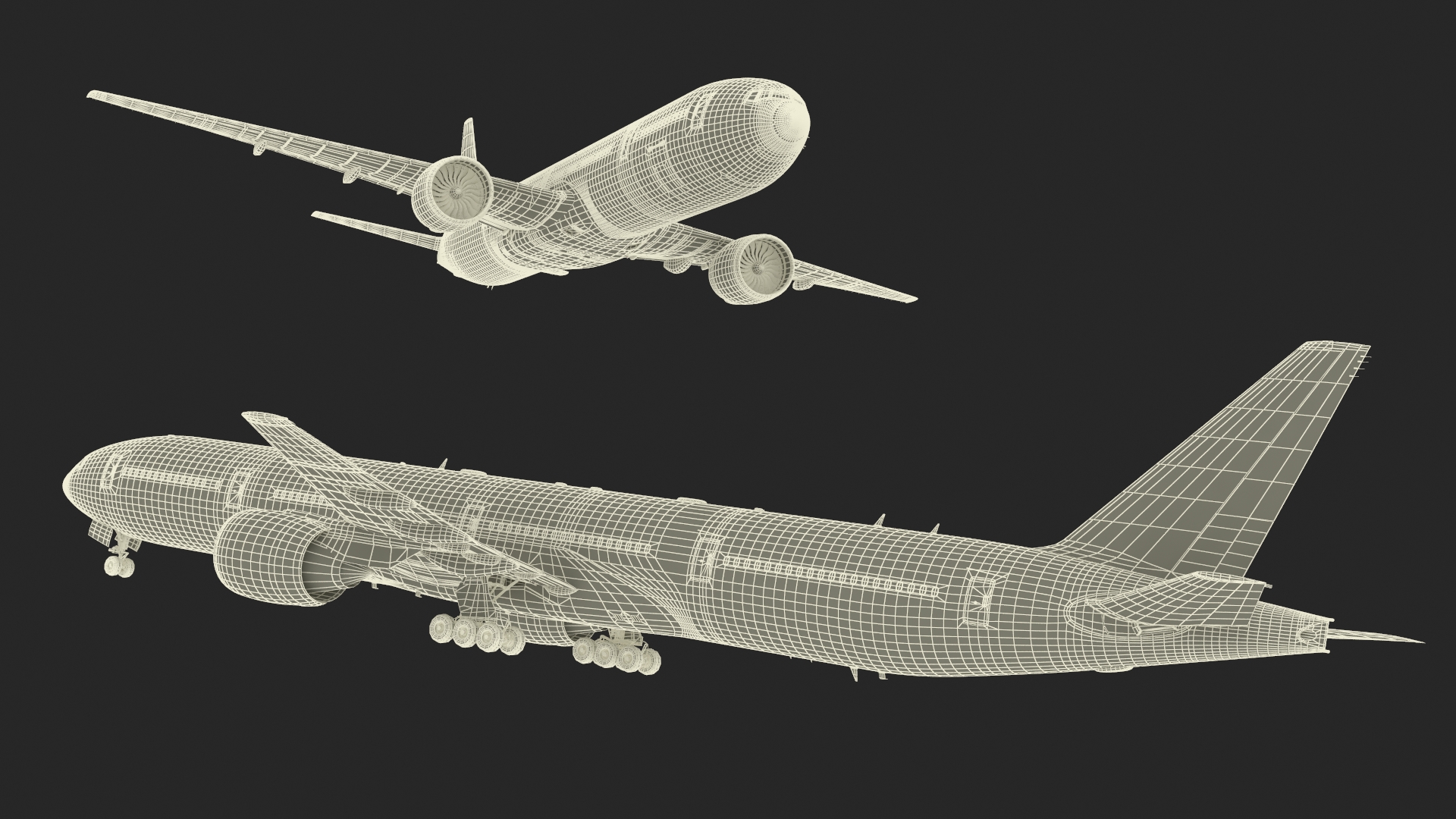 3D British Airways Boeing 777 Rigged model
