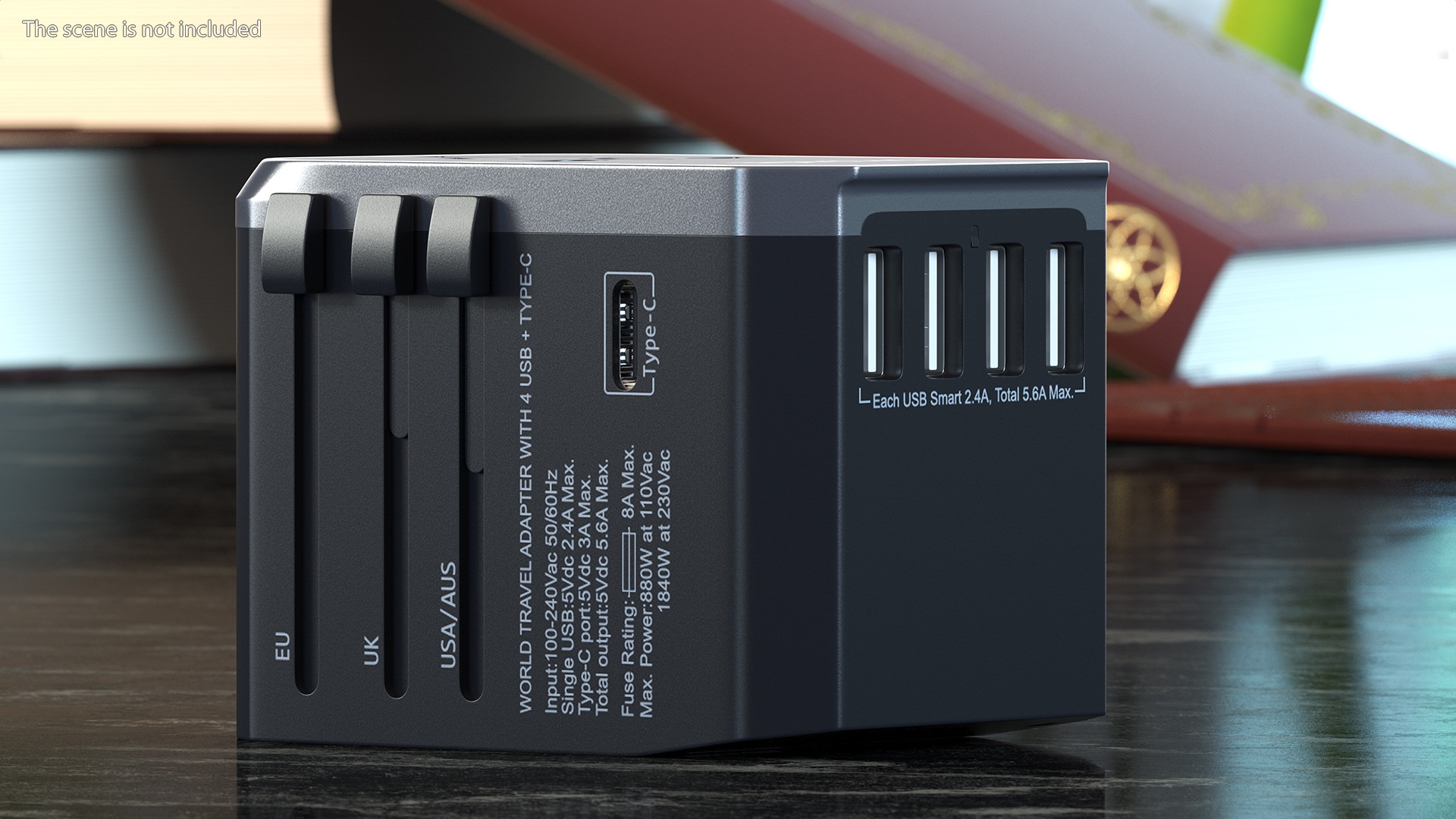 3D EPICKA All in One International Power Adapter Black