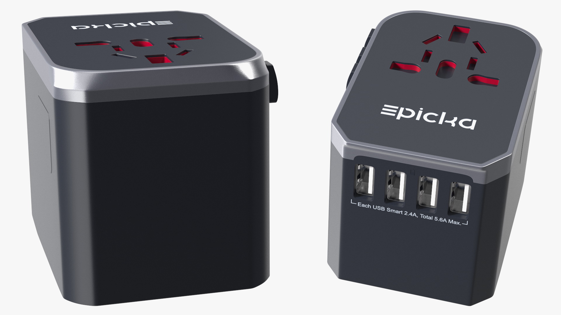 3D EPICKA All in One International Power Adapter Black