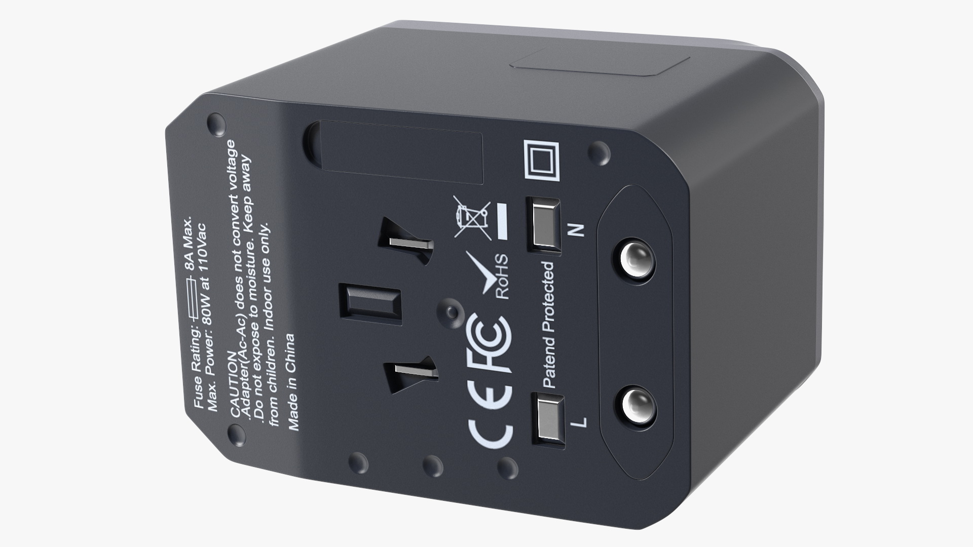 3D EPICKA All in One International Power Adapter Black