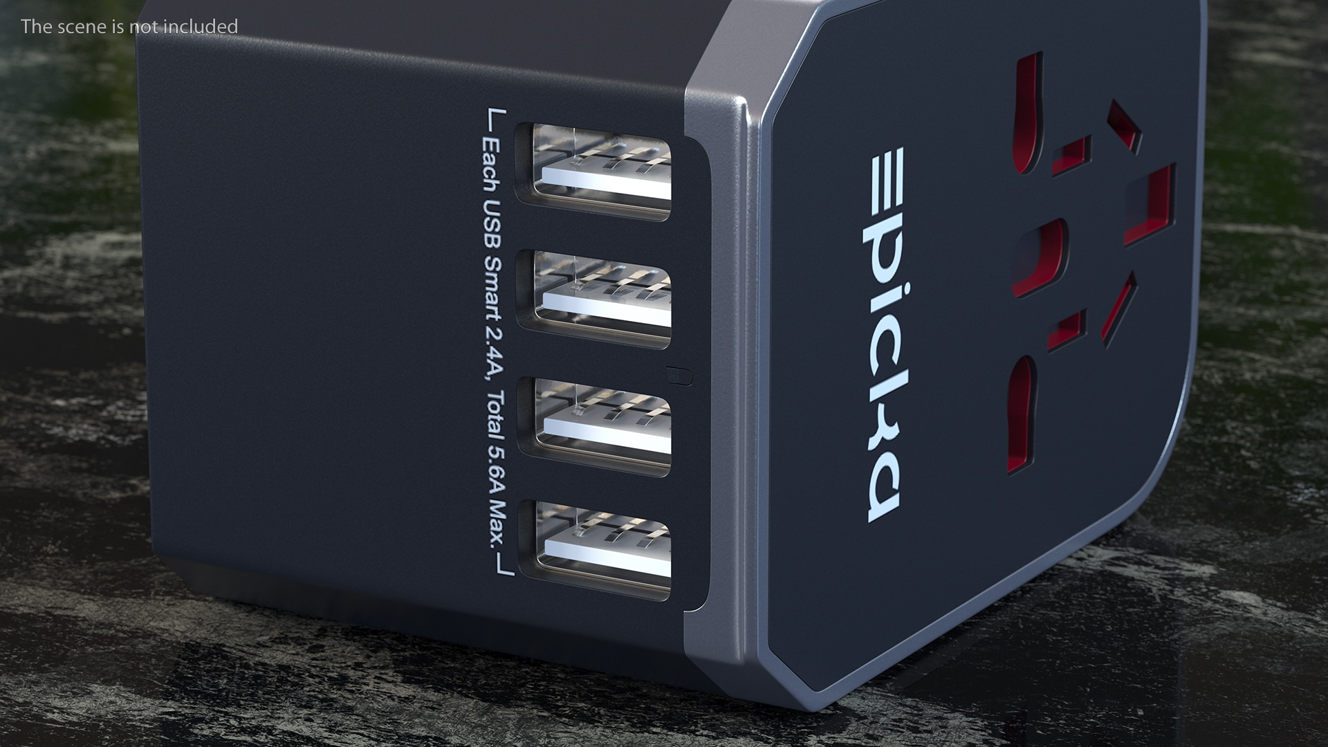 3D EPICKA All in One International Power Adapter Black