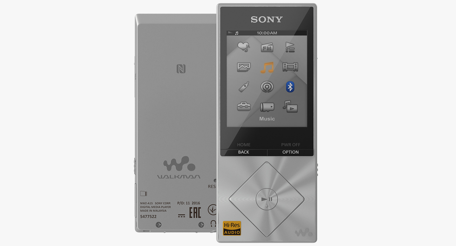 Sony NWZ A15 Walkman Video MP3 Player Silver 3D model