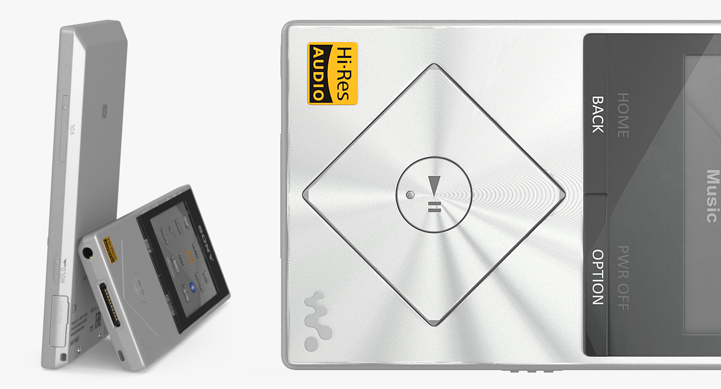 Sony NWZ A15 Walkman Video MP3 Player Silver 3D model
