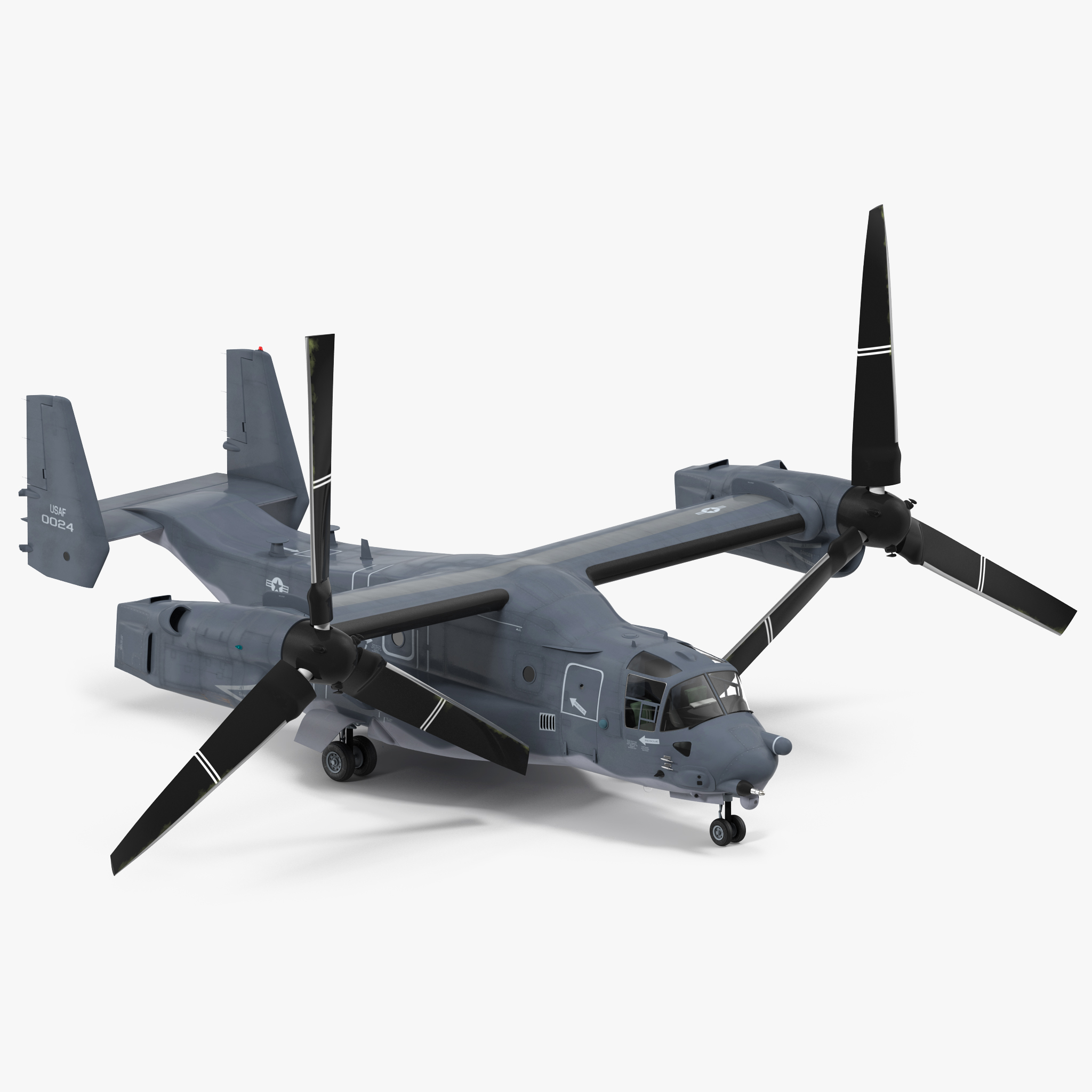 Military Transport Aircraft V-22 Osprey, view 5