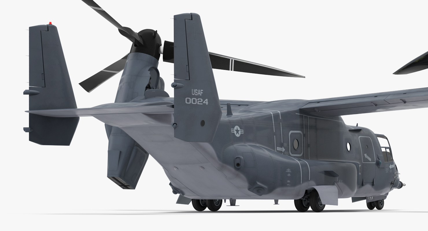 Military Transport Aircraft V 22 Osprey 3D model