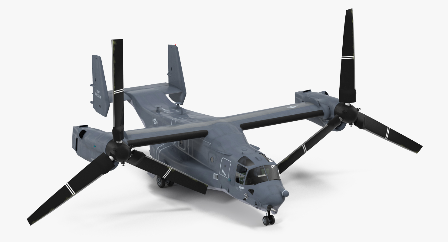 Military Transport Aircraft V 22 Osprey 3D model