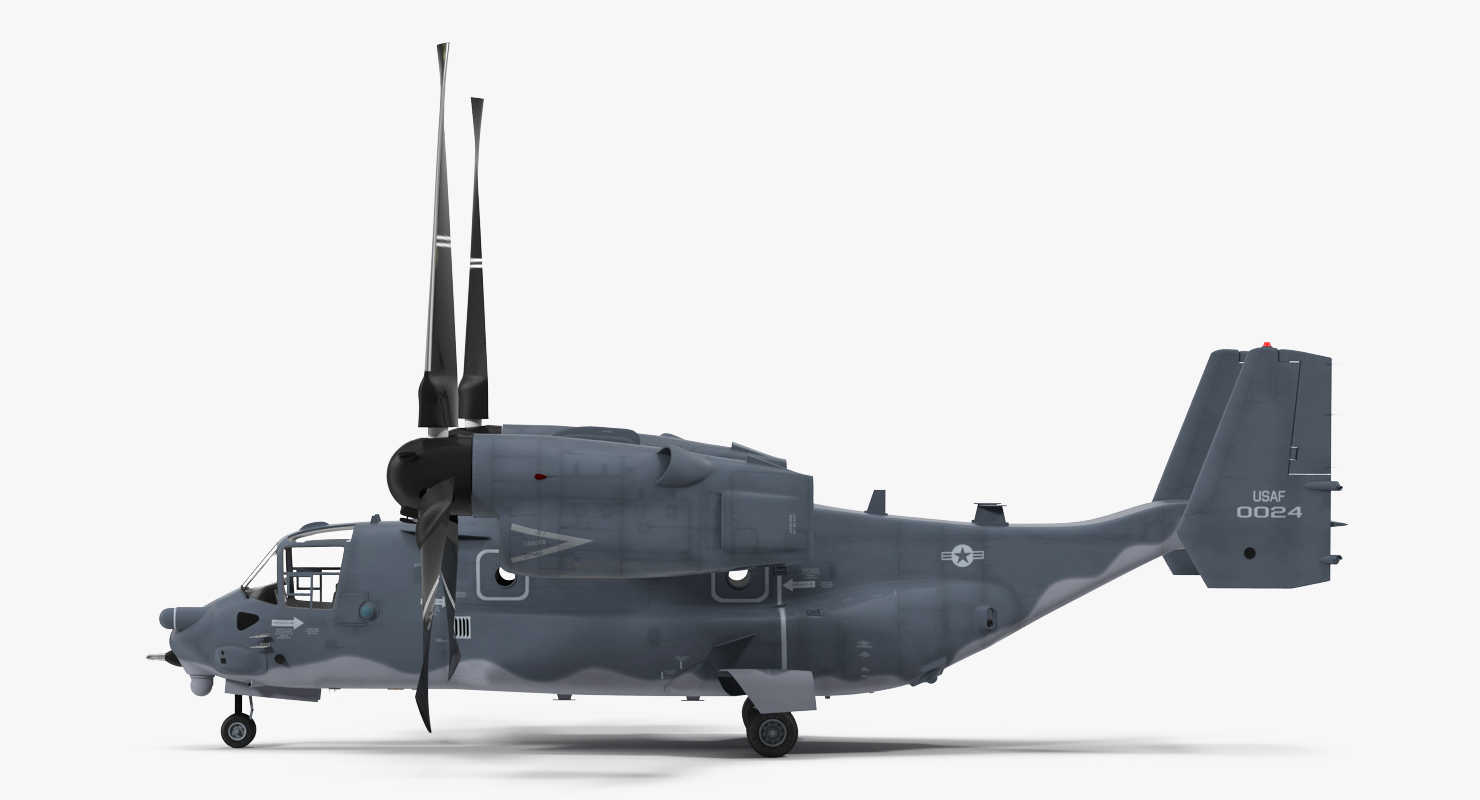 Military Transport Aircraft V 22 Osprey 3D model