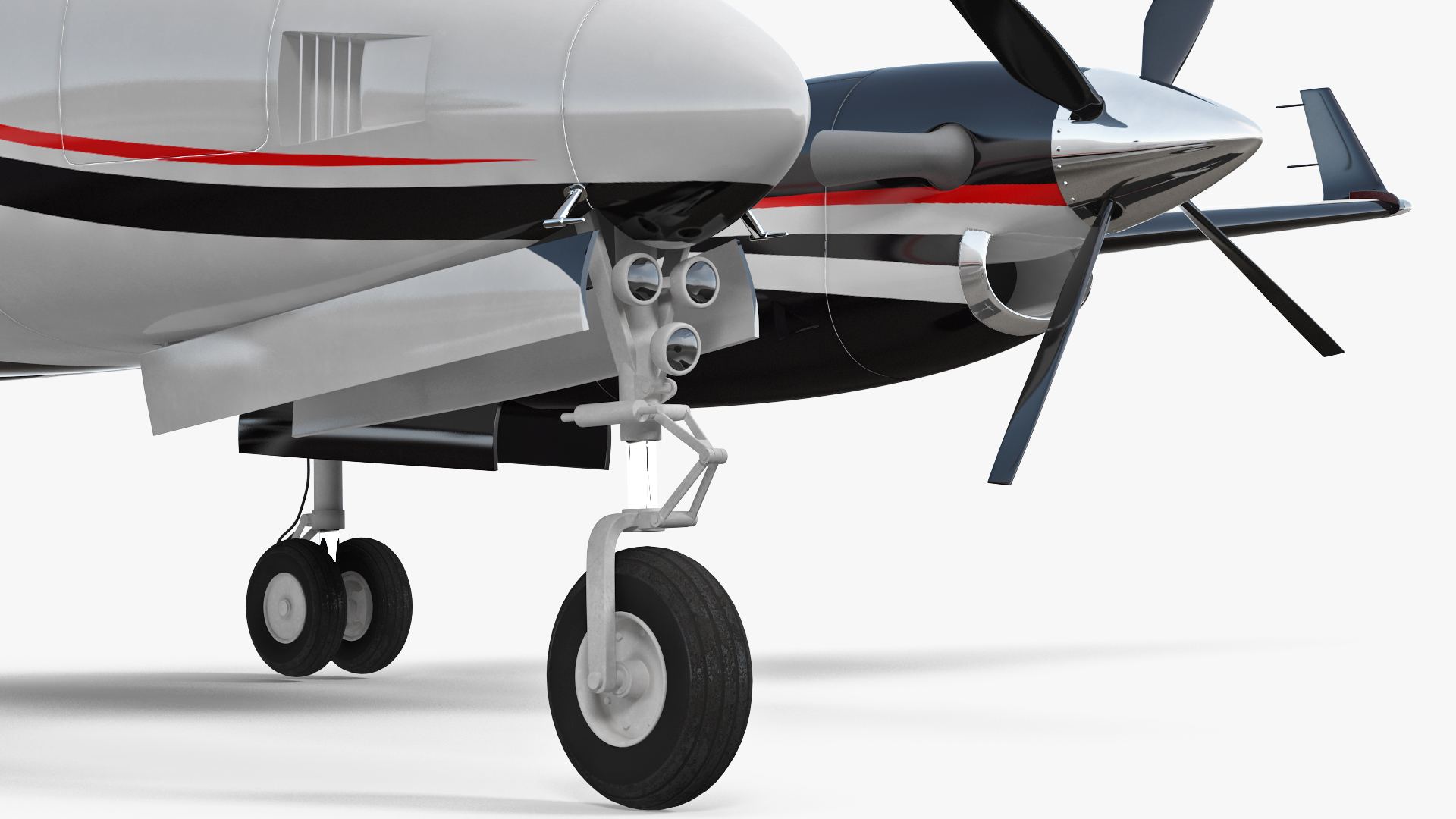 3D model Twin Turboprop Civil Utility Aircraft Generic