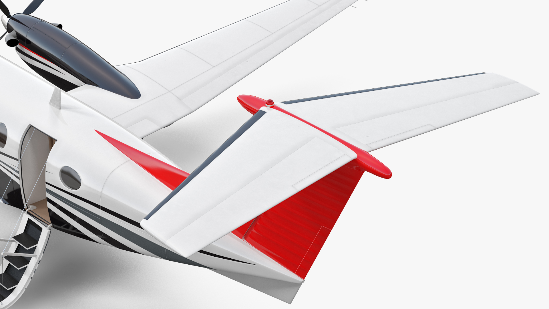 3D model Twin Turboprop Civil Utility Aircraft Generic