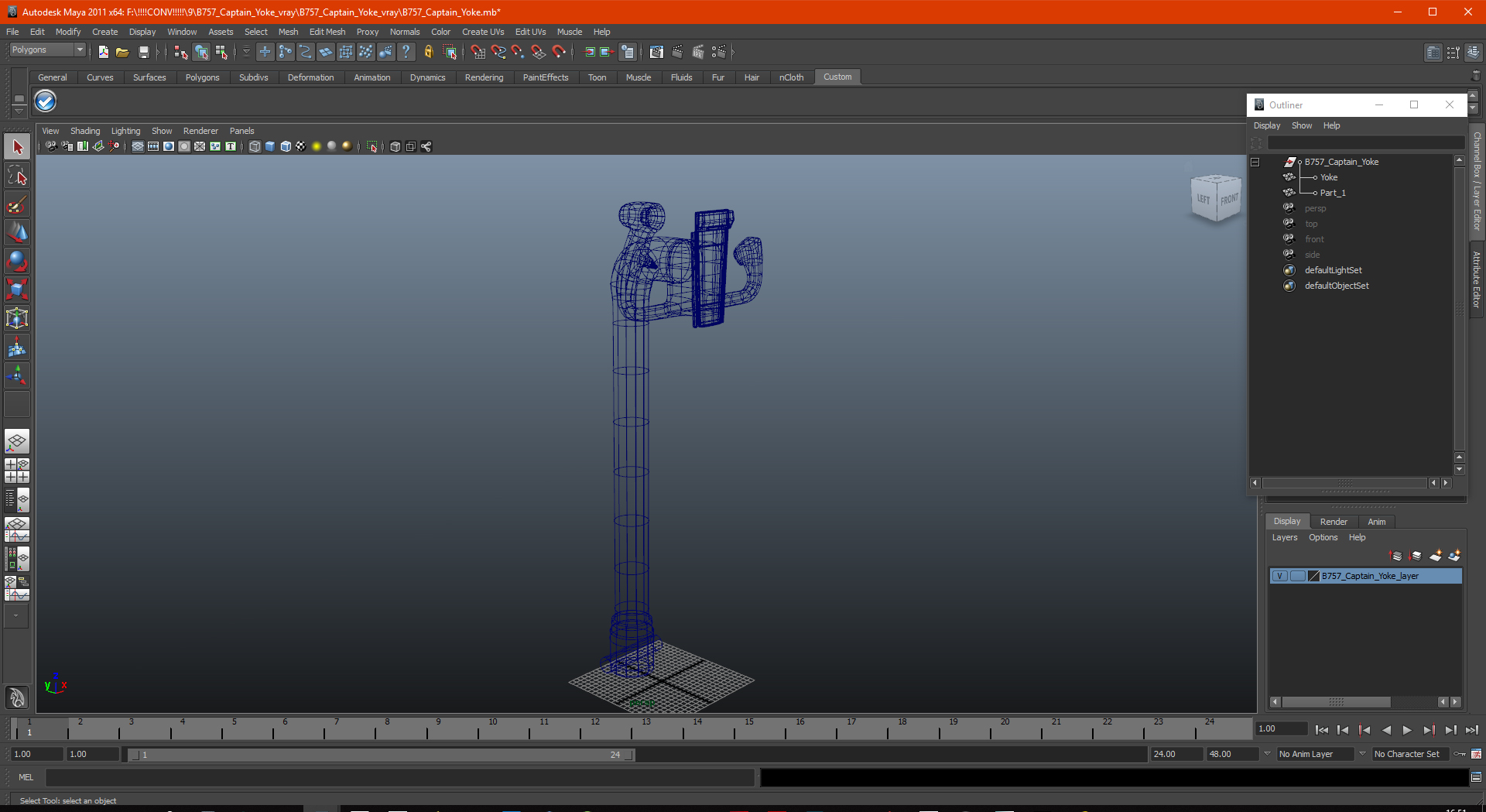 B757 Captain Yoke 3D