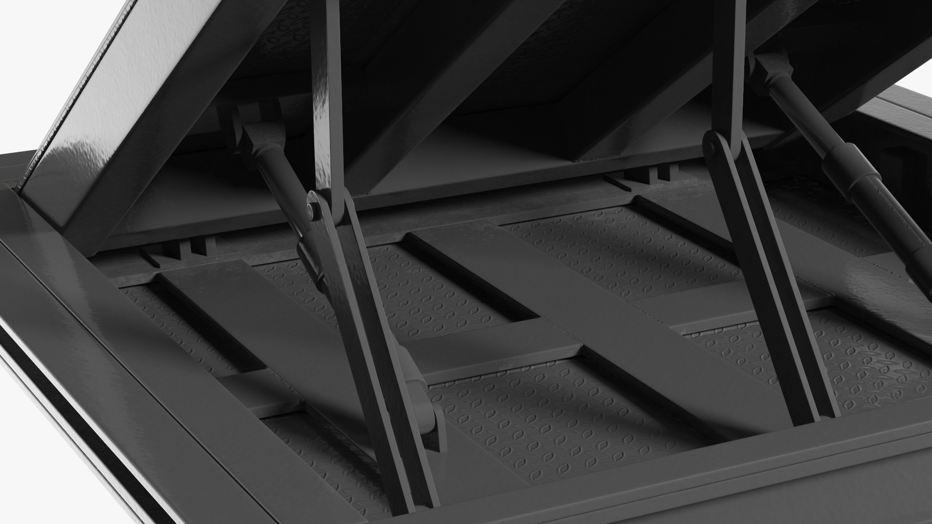 3D Hydraulic Retractable Bollard Rigged