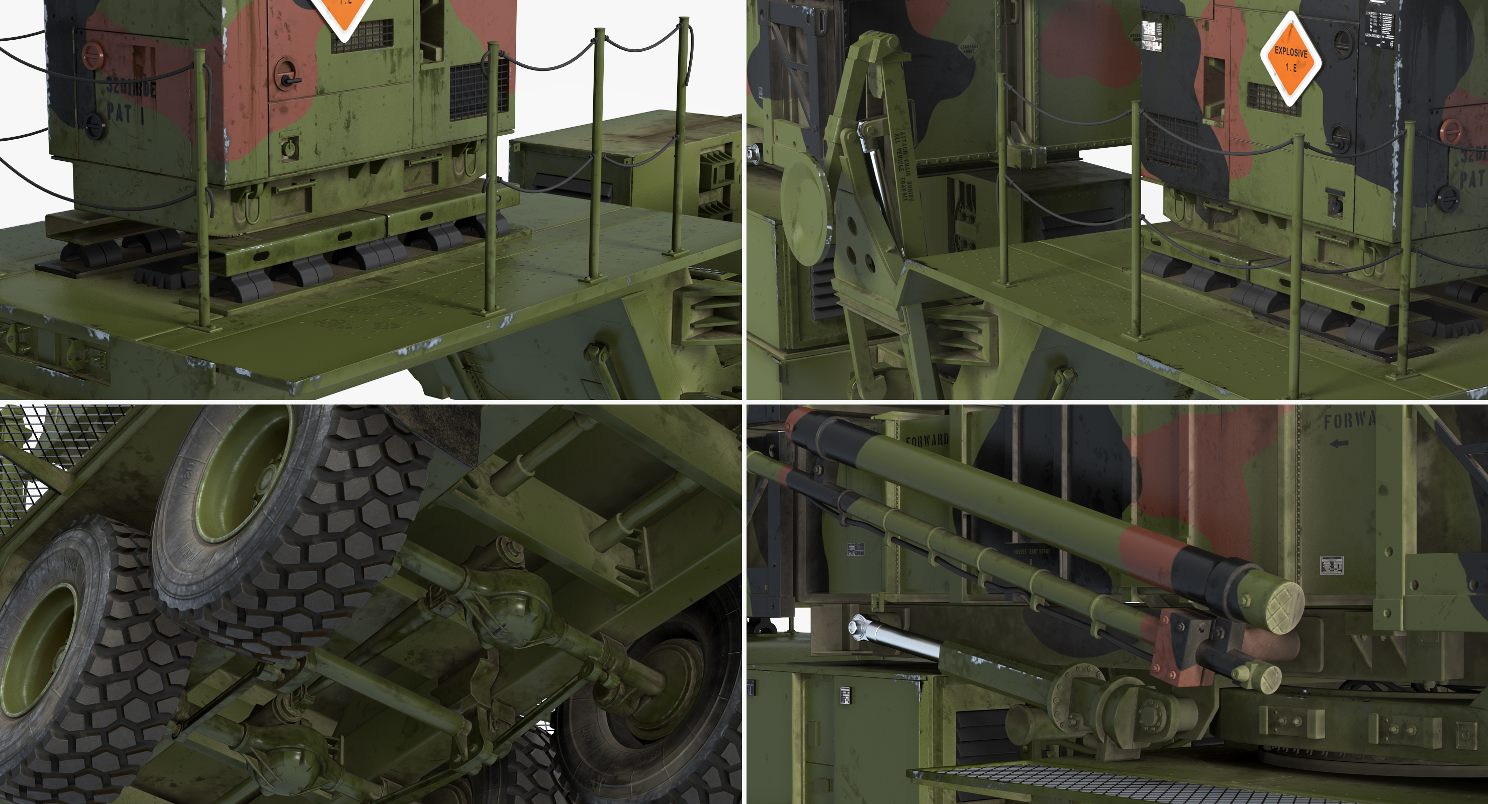 3D MIM 104 Patriot SAM Rigged