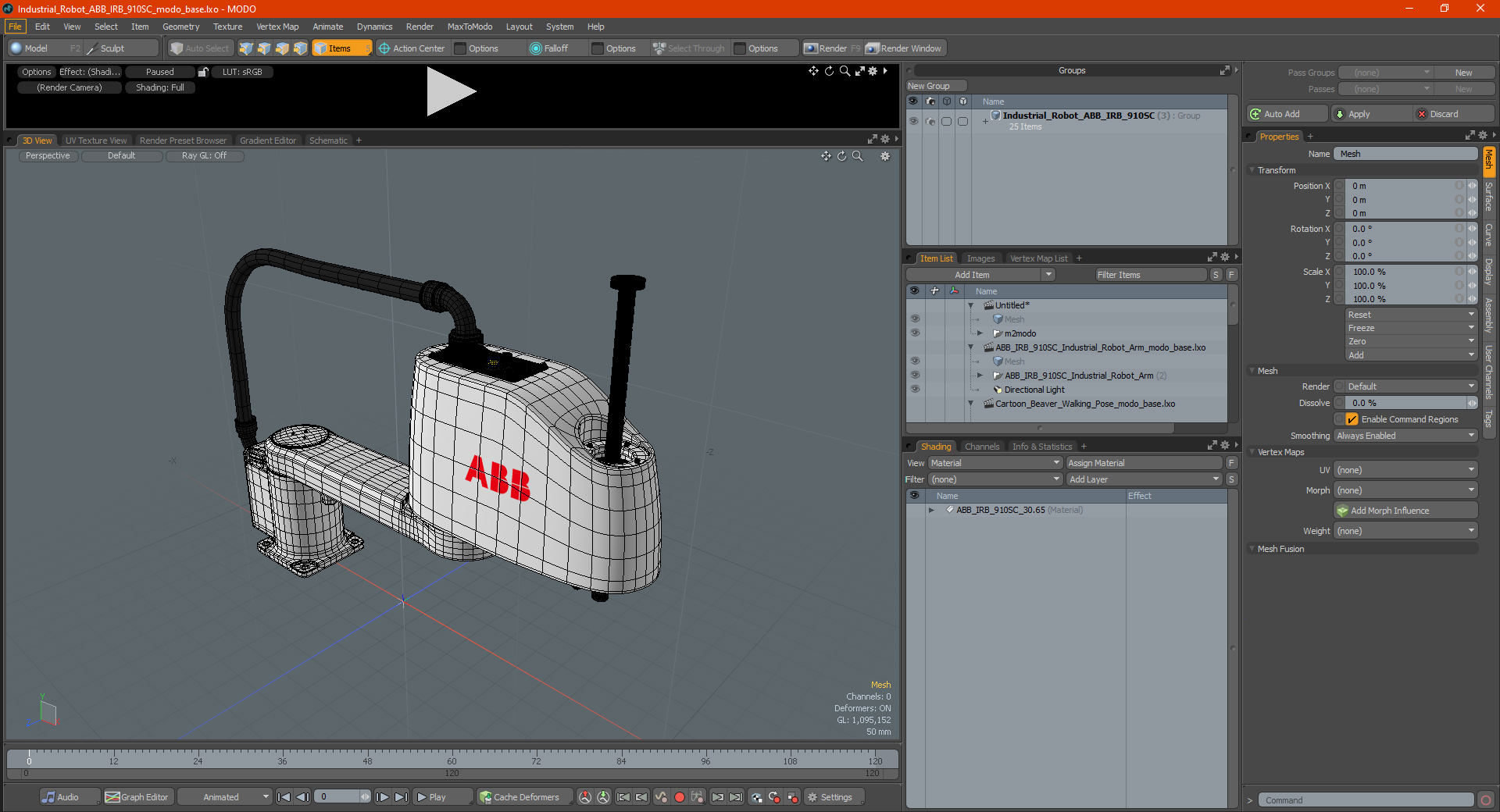 3D model Industrial Robot ABB IRB 910SC