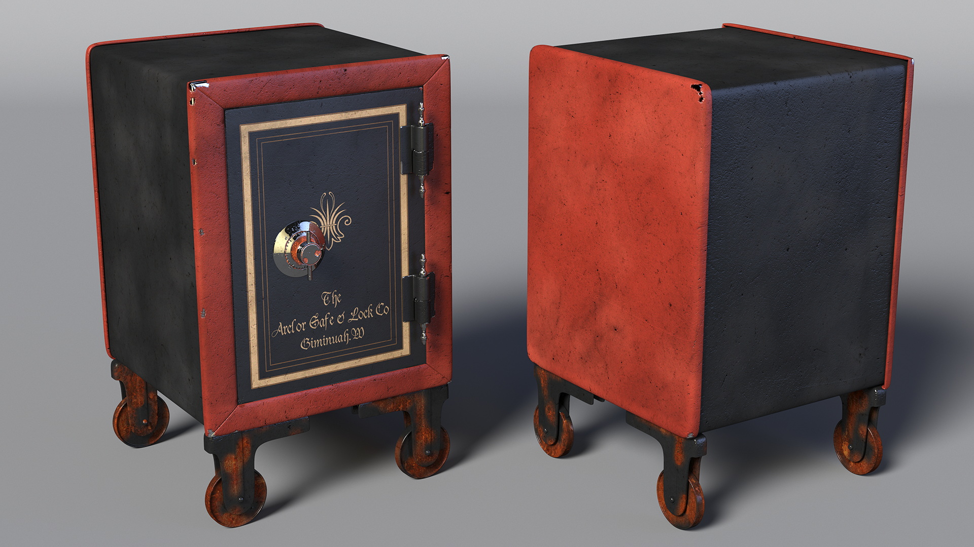Antique Safe 3D