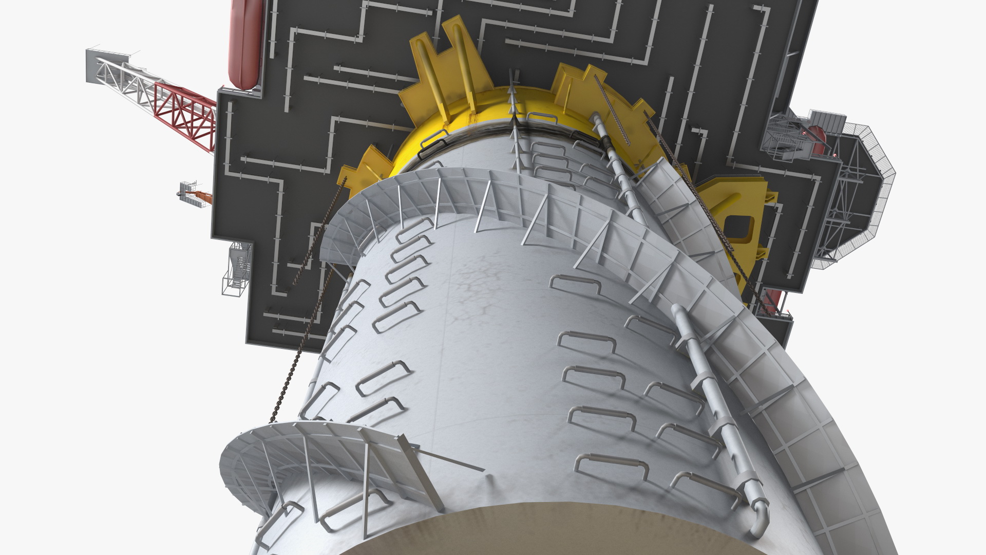 3D Shell Perdido Oil Platform Rigged model