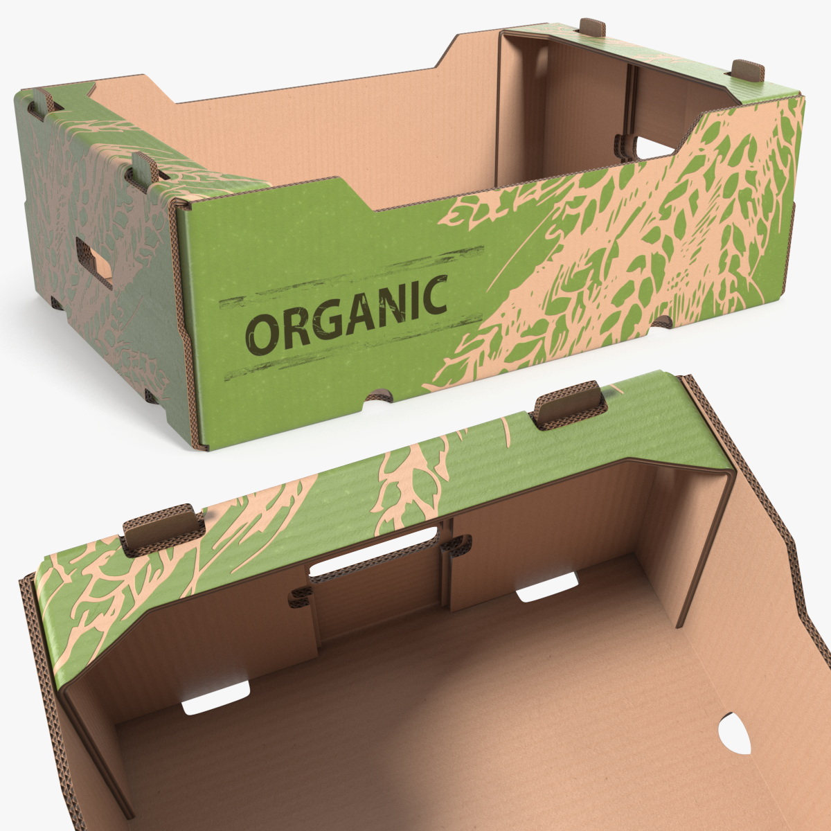 Organic Corrugated Farm Produce Box