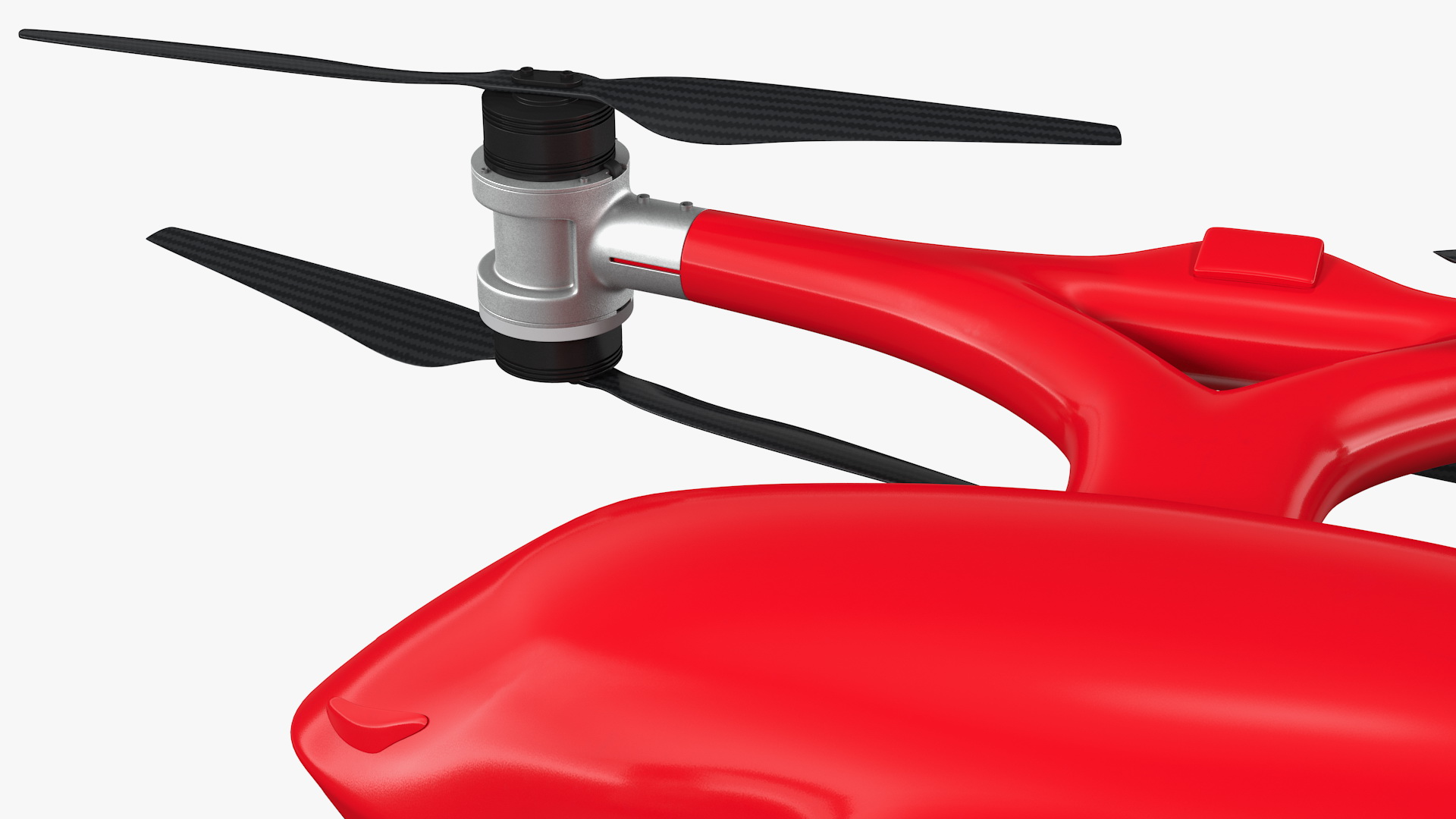 3D Delivery Station with Quadcopter Drone model