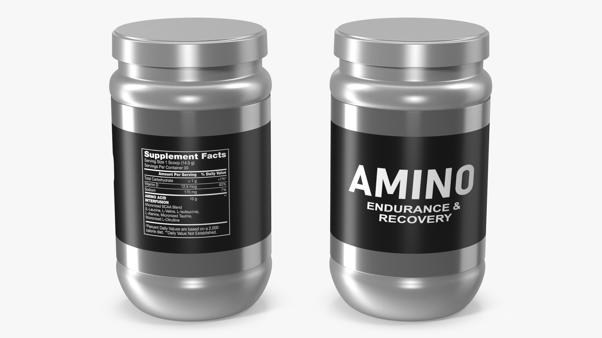 Amino Acids Blend with BCAA 3D